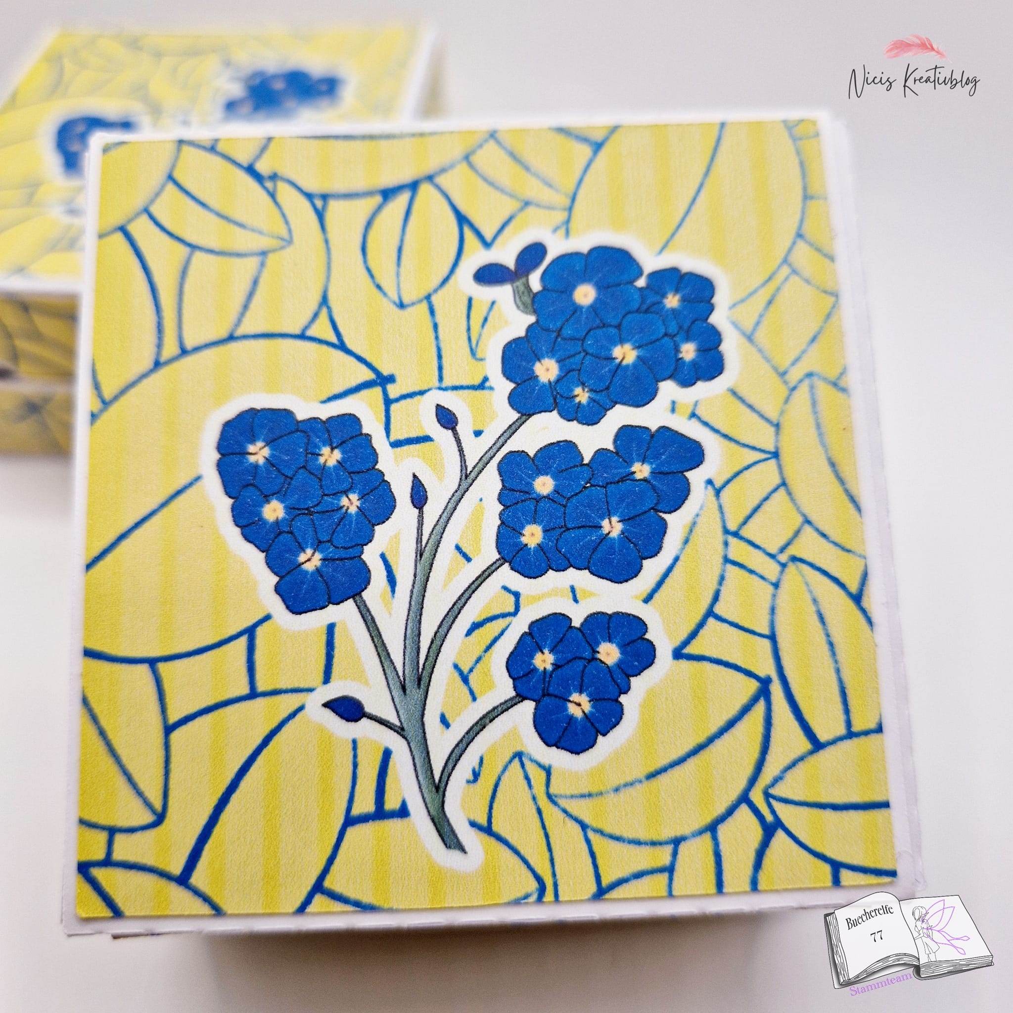 Digiset Vergissmeinnicht Plotten, Sublimation, Drucken, Digistamp, Digipaper ! - Sewando