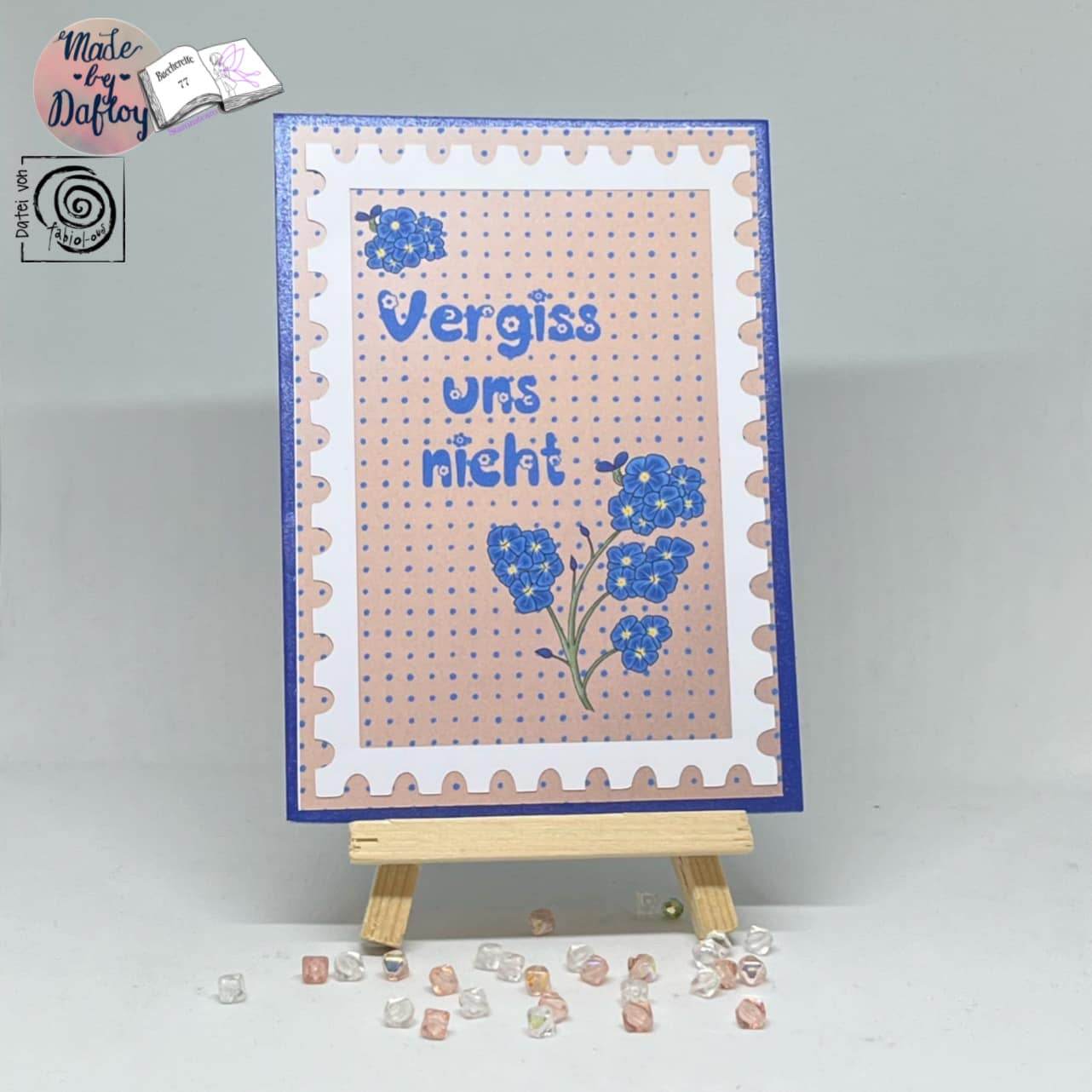 Digiset Vergissmeinnicht Plotten, Sublimation, Drucken, Digistamp, Digipaper ! - Sewando