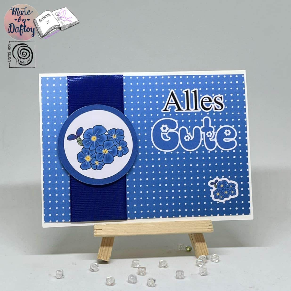 Digiset Vergissmeinnicht Plotten, Sublimation, Drucken, Digistamp, Digipaper ! - Sewando