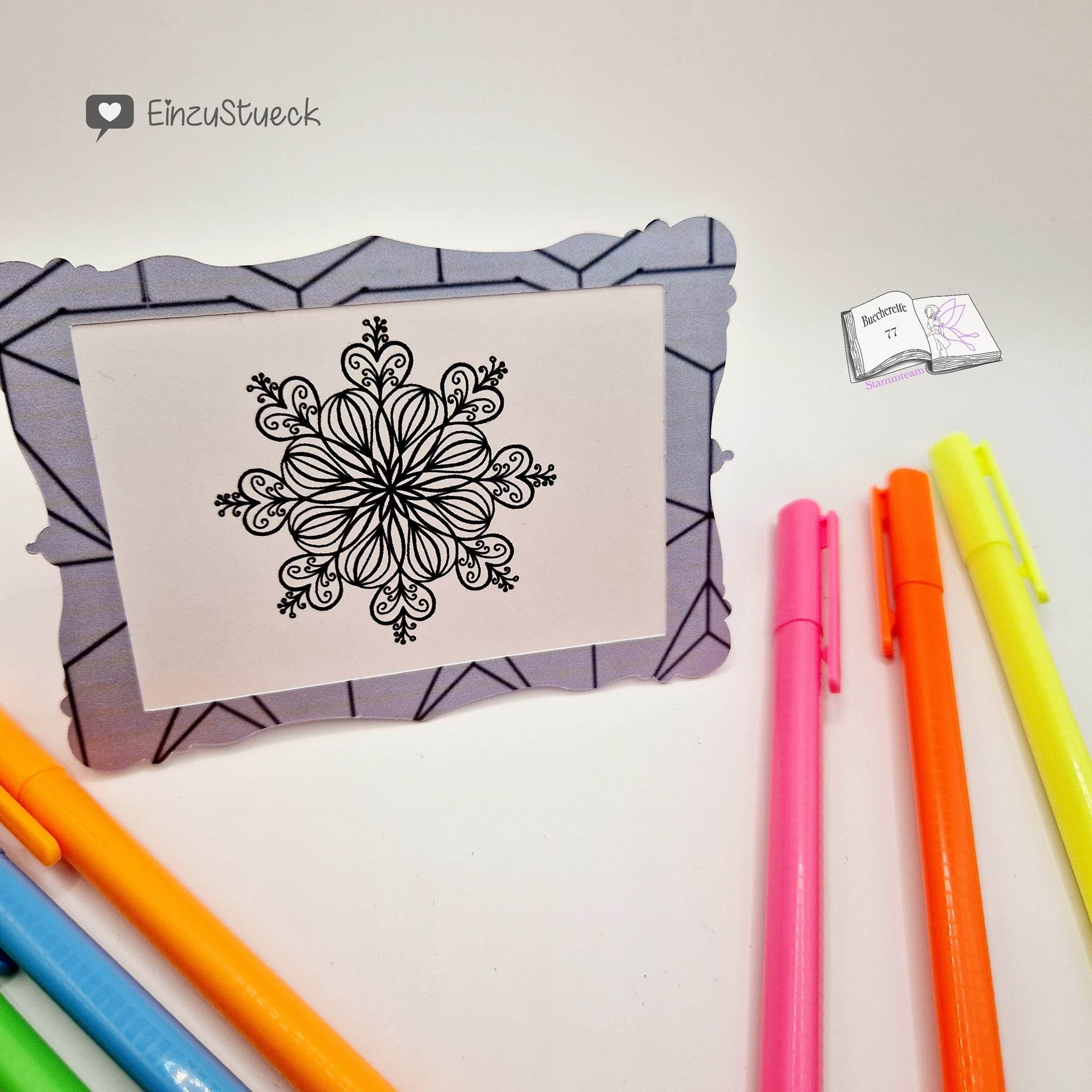 Digistamp Herz Mandala, Plotterdatei, Sublimation, Drucken, ! - Sewando