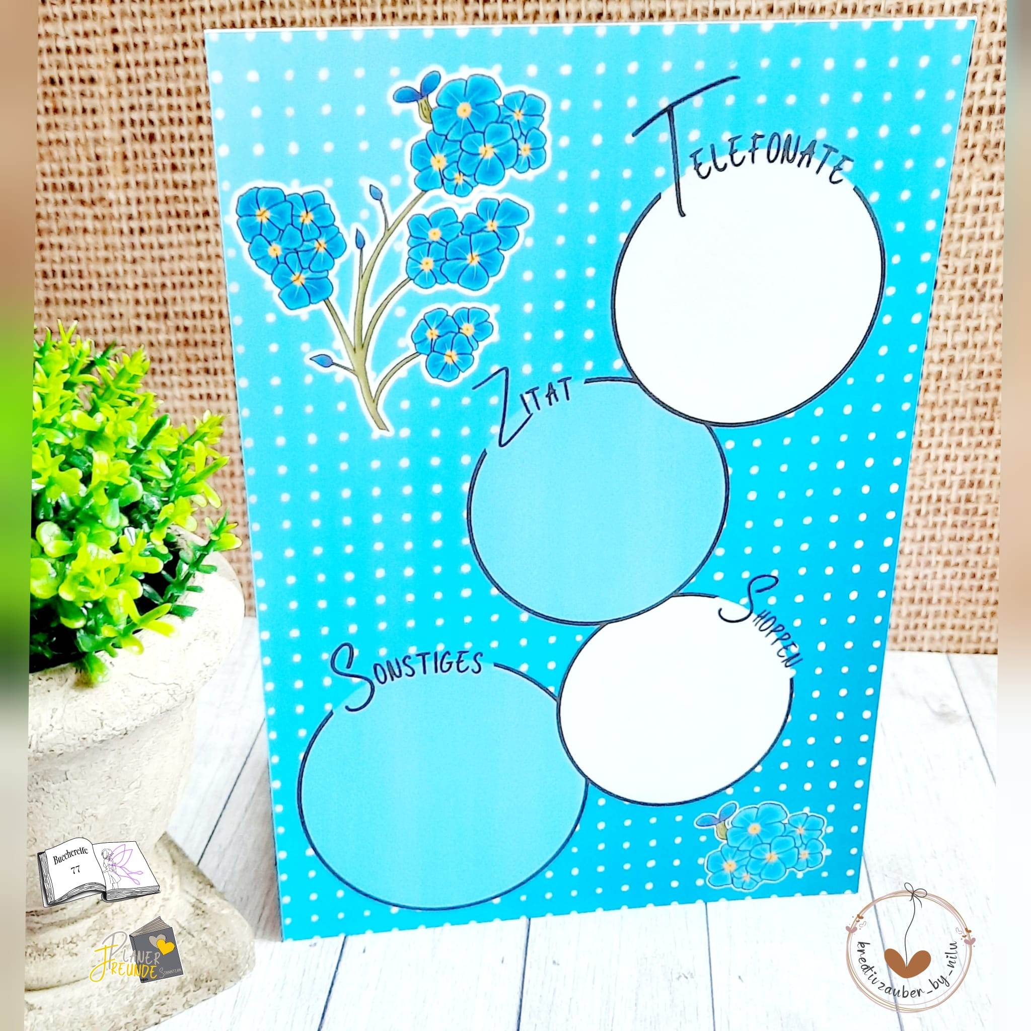 Digiset Vergissmeinnicht Plotten, Sublimation, Drucken, Digistamp, Digipaper ! - Sewando