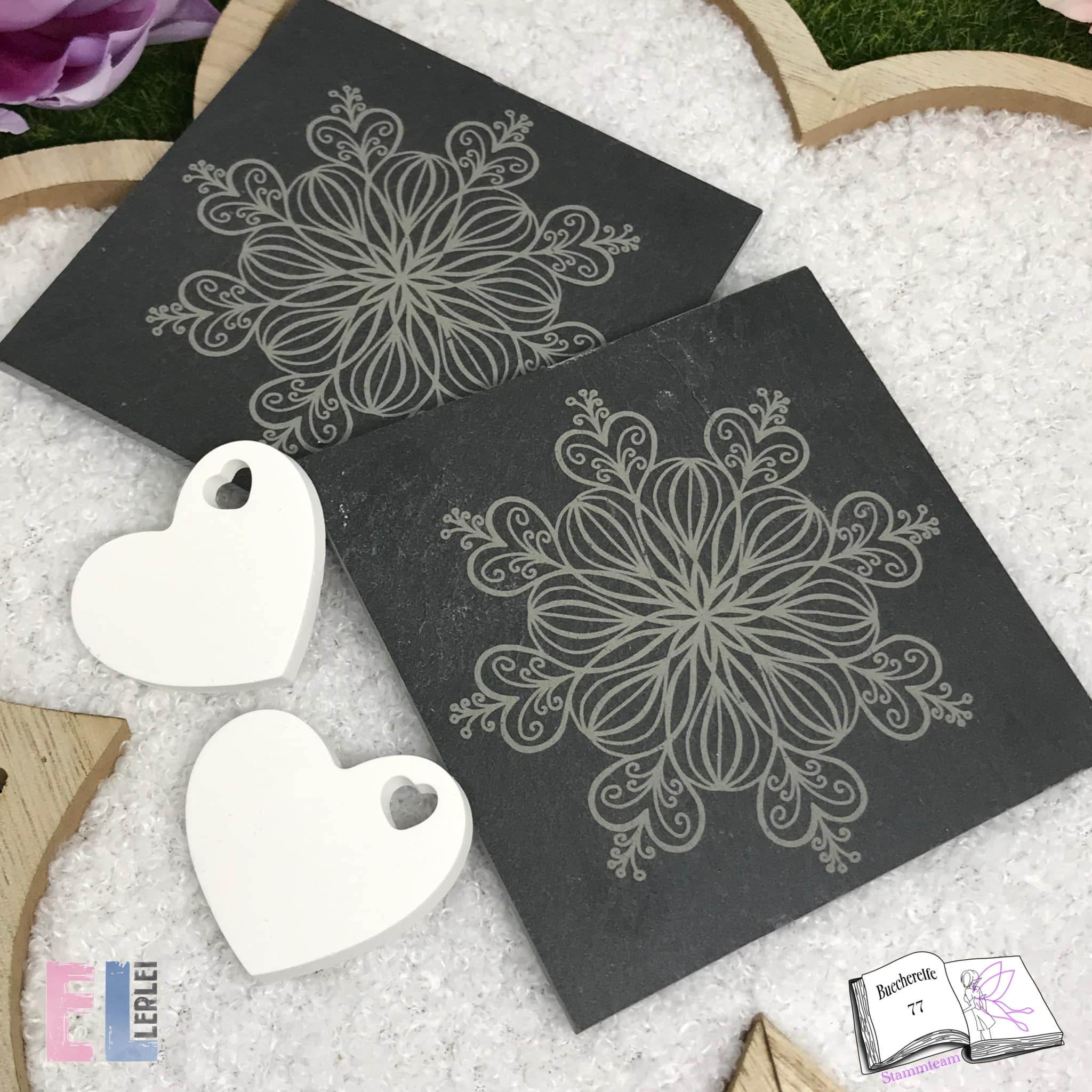 Digistamp Herz Mandala, Plotterdatei, Sublimation, Drucken, ! - Sewando