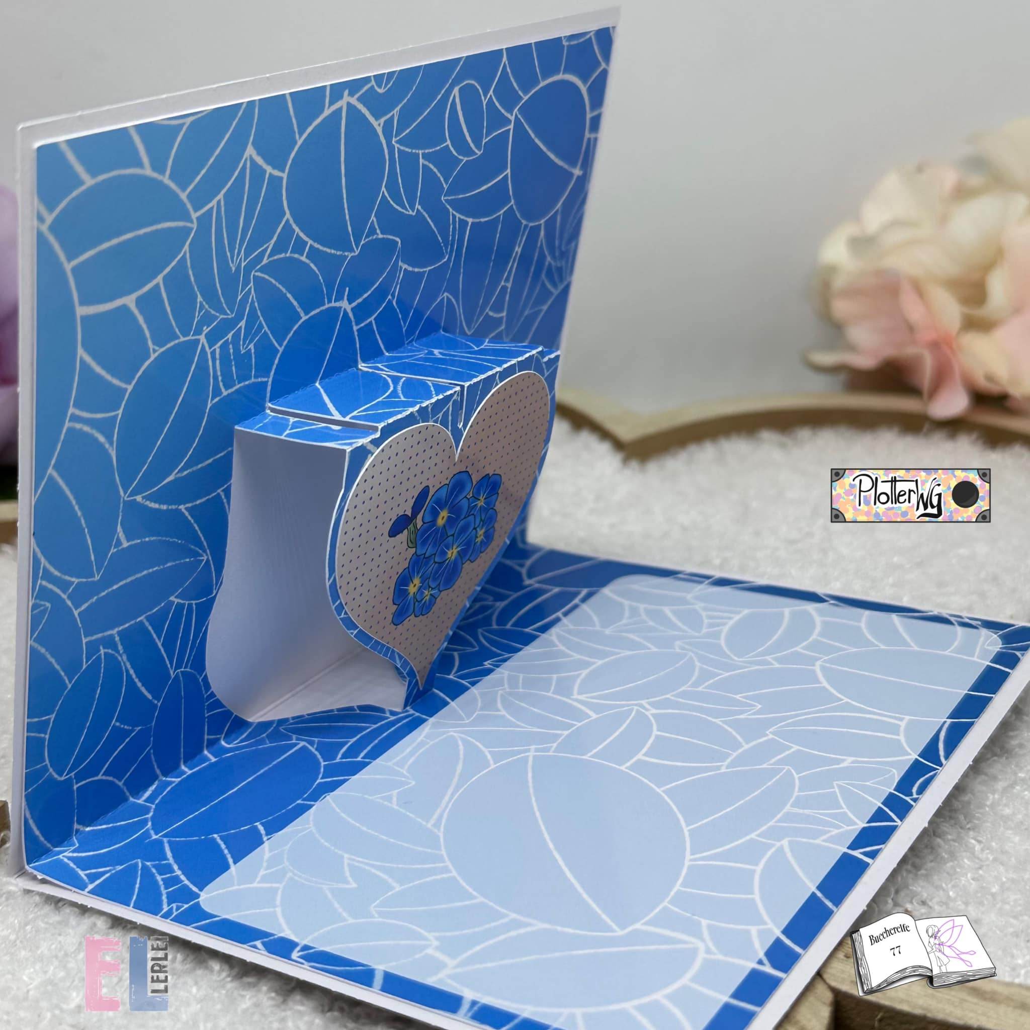 Digiset Vergissmeinnicht Plotten, Sublimation, Drucken, Digistamp, Digipaper ! - Sewando