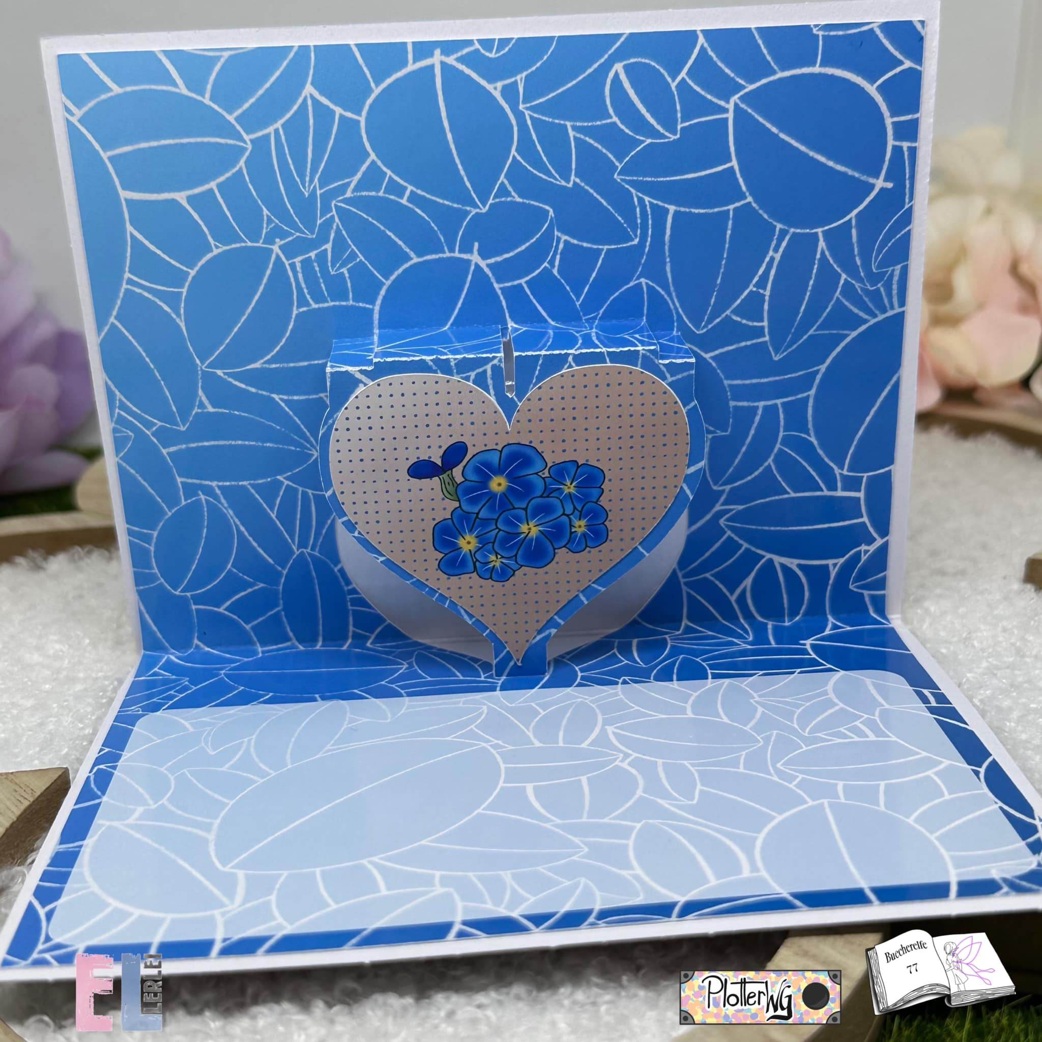 Digiset Vergissmeinnicht Plotten, Sublimation, Drucken, Digistamp, Digipaper ! - Sewando