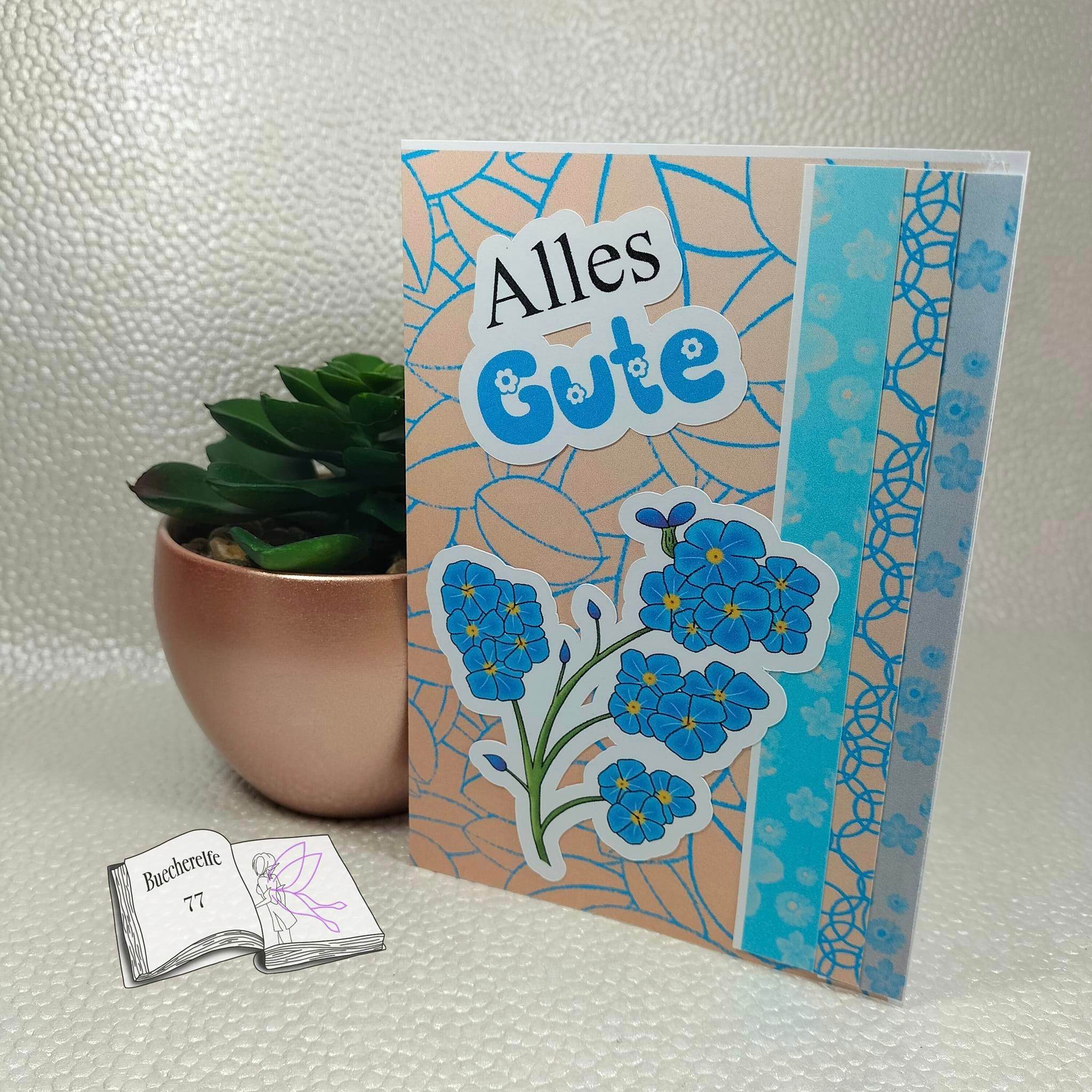 Digiset Vergissmeinnicht Plotten, Sublimation, Drucken, Digistamp, Digipaper ! - Sewando