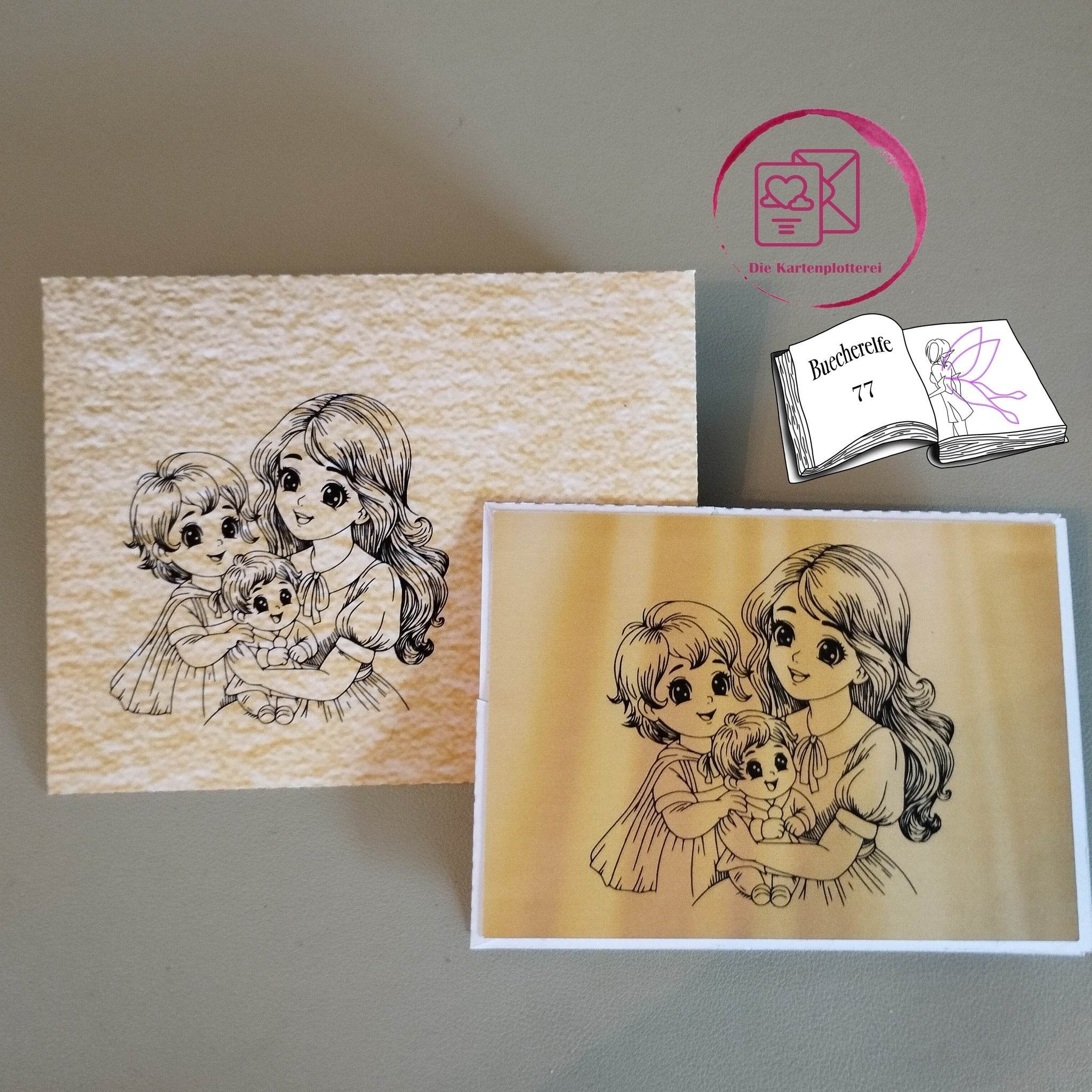 Digiset Mama ist die Beste, Plotterdatei, Sublimation, Digistamp, Digipaper - Sewando