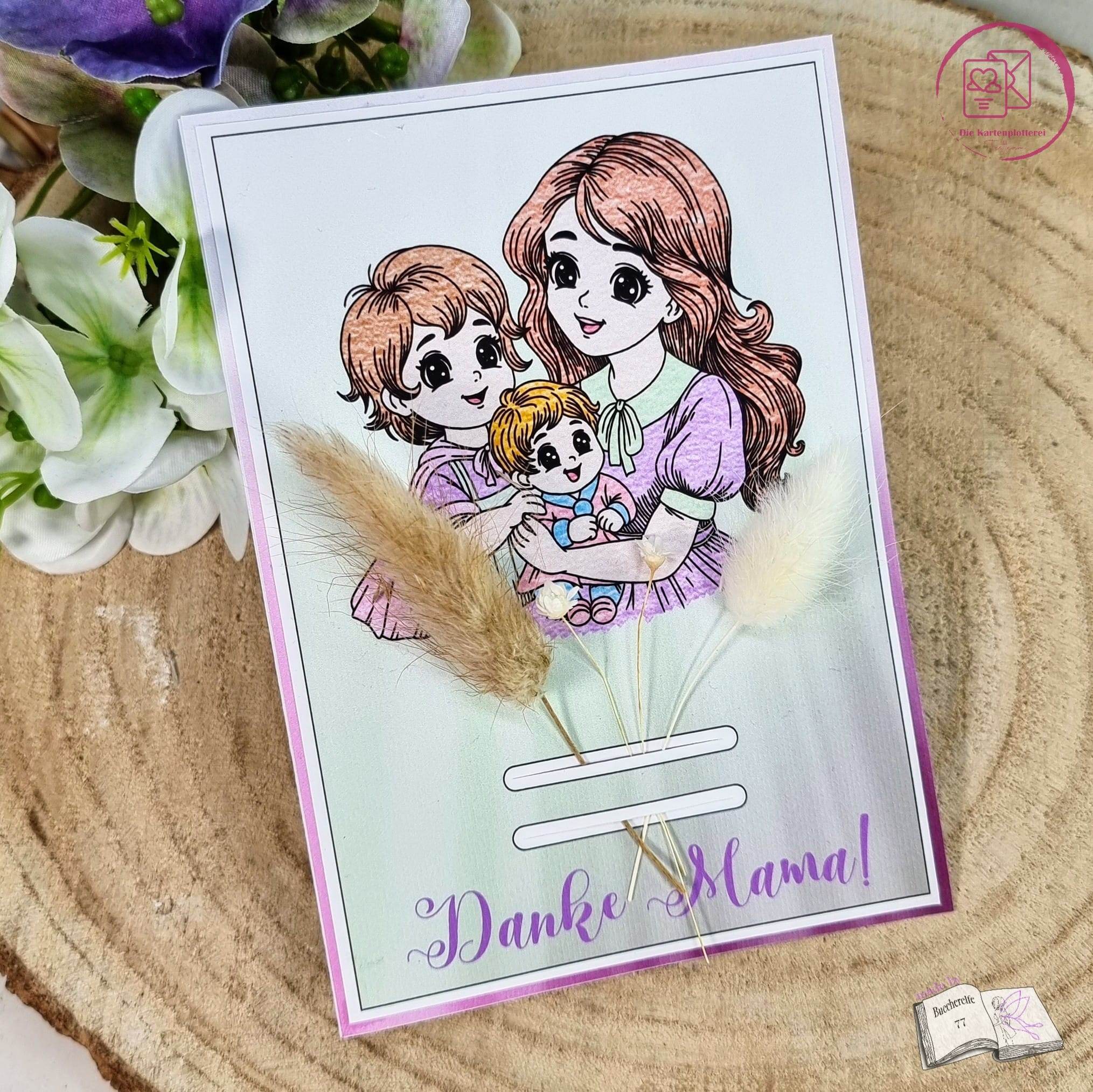 Digiset Mama ist die Beste, Plotterdatei, Sublimation, Digistamp, Digipaper - Sewando