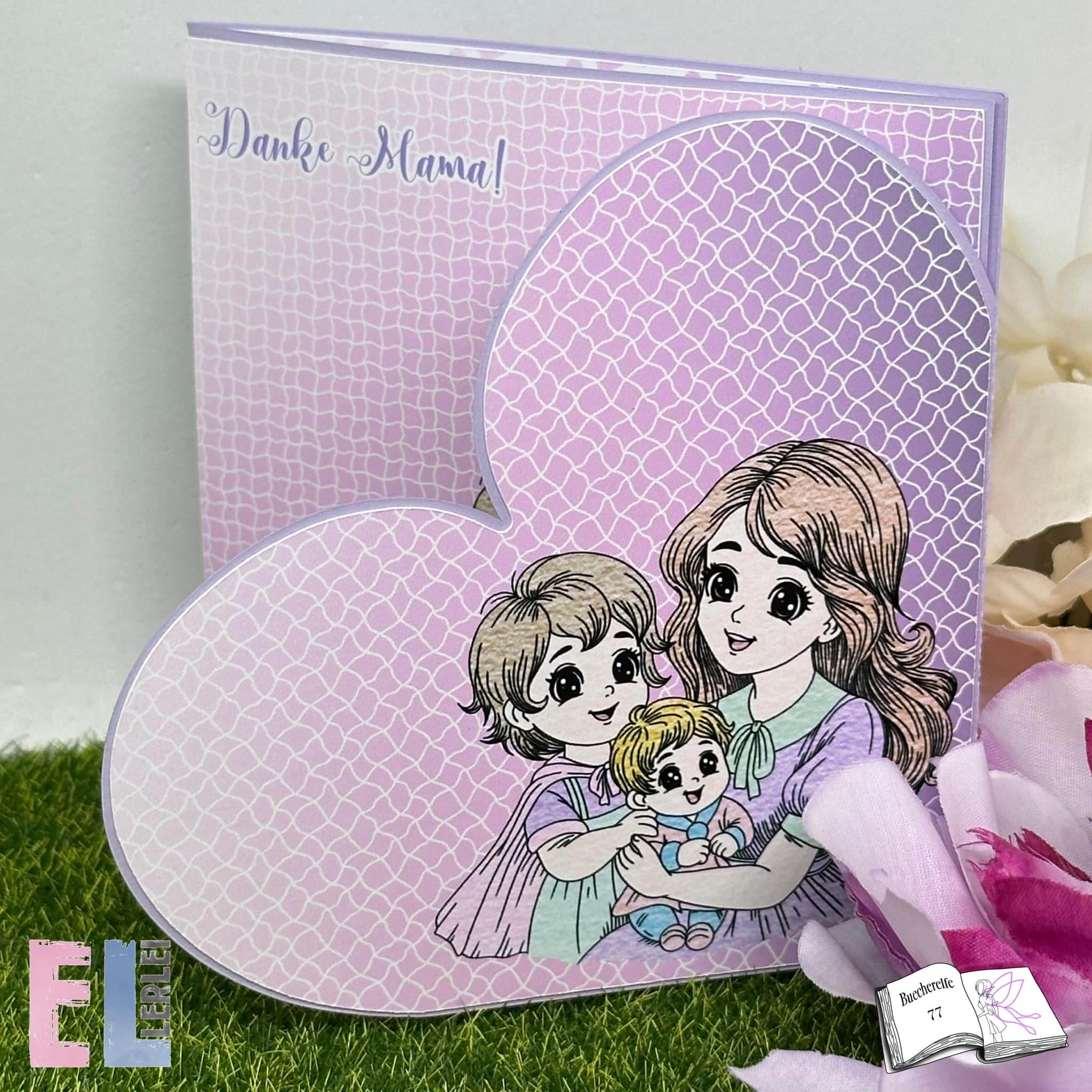 Digiset Mama ist die Beste, Plotterdatei, Sublimation, Digistamp, Digipaper - Sewando