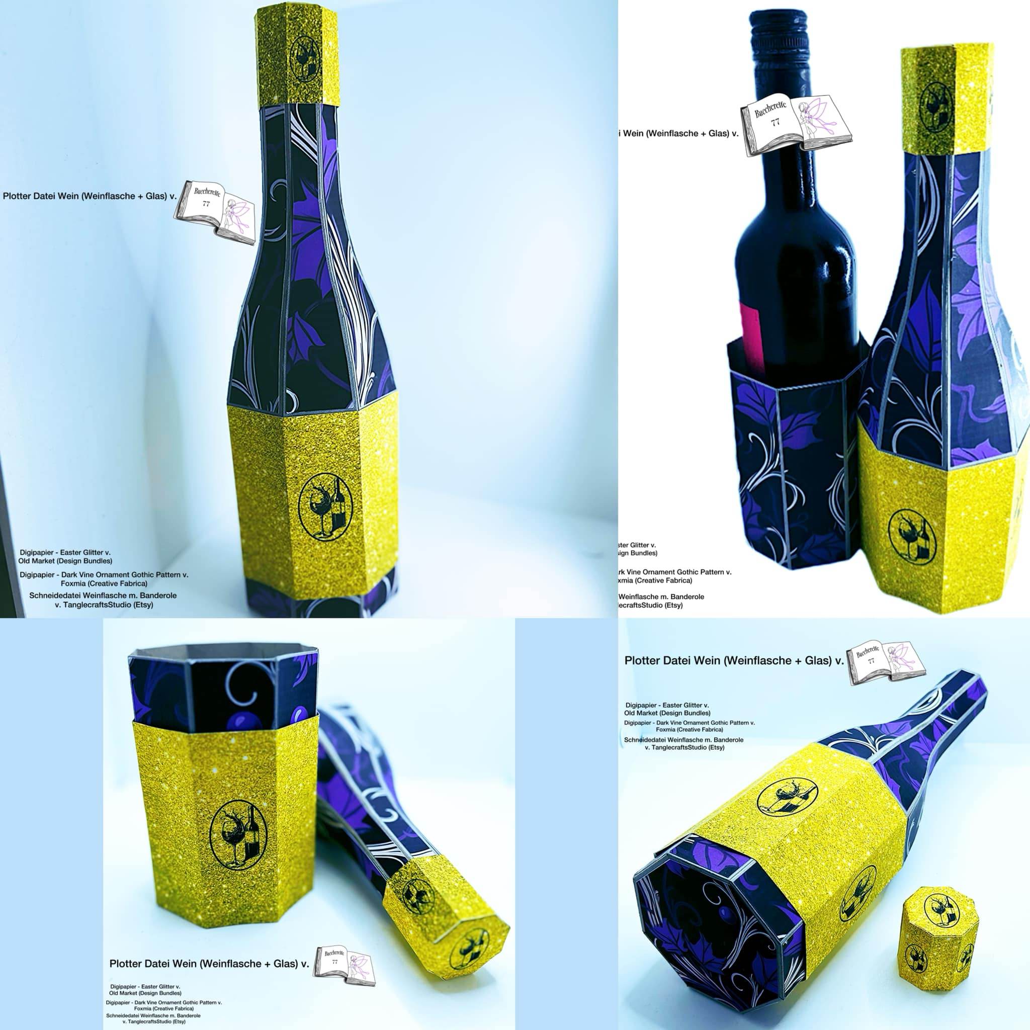 Plotterdatei Wein Sublimation, Drucken, Digistamp, - Sewando