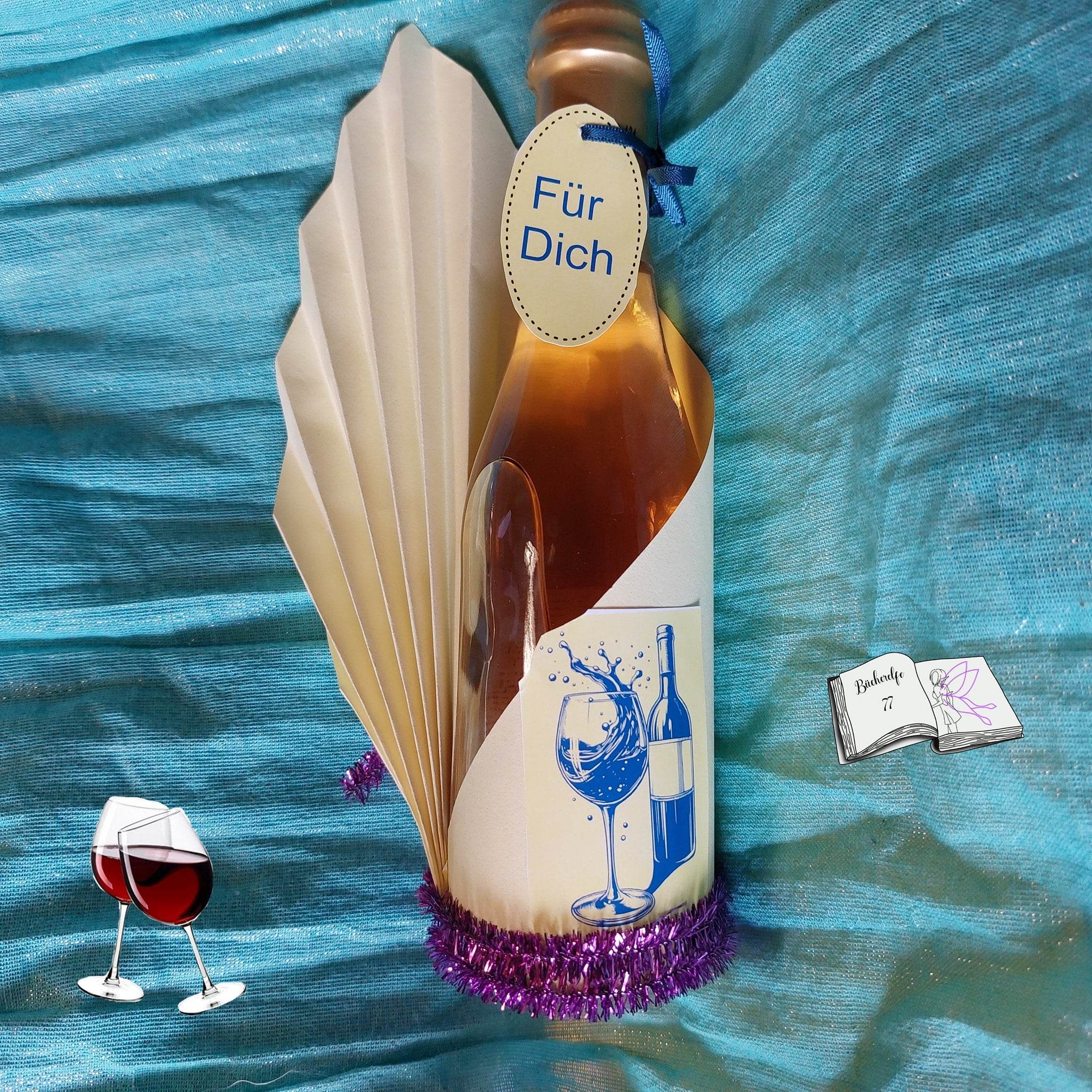 Plotterdatei Wein Sublimation, Drucken, Digistamp, - Sewando