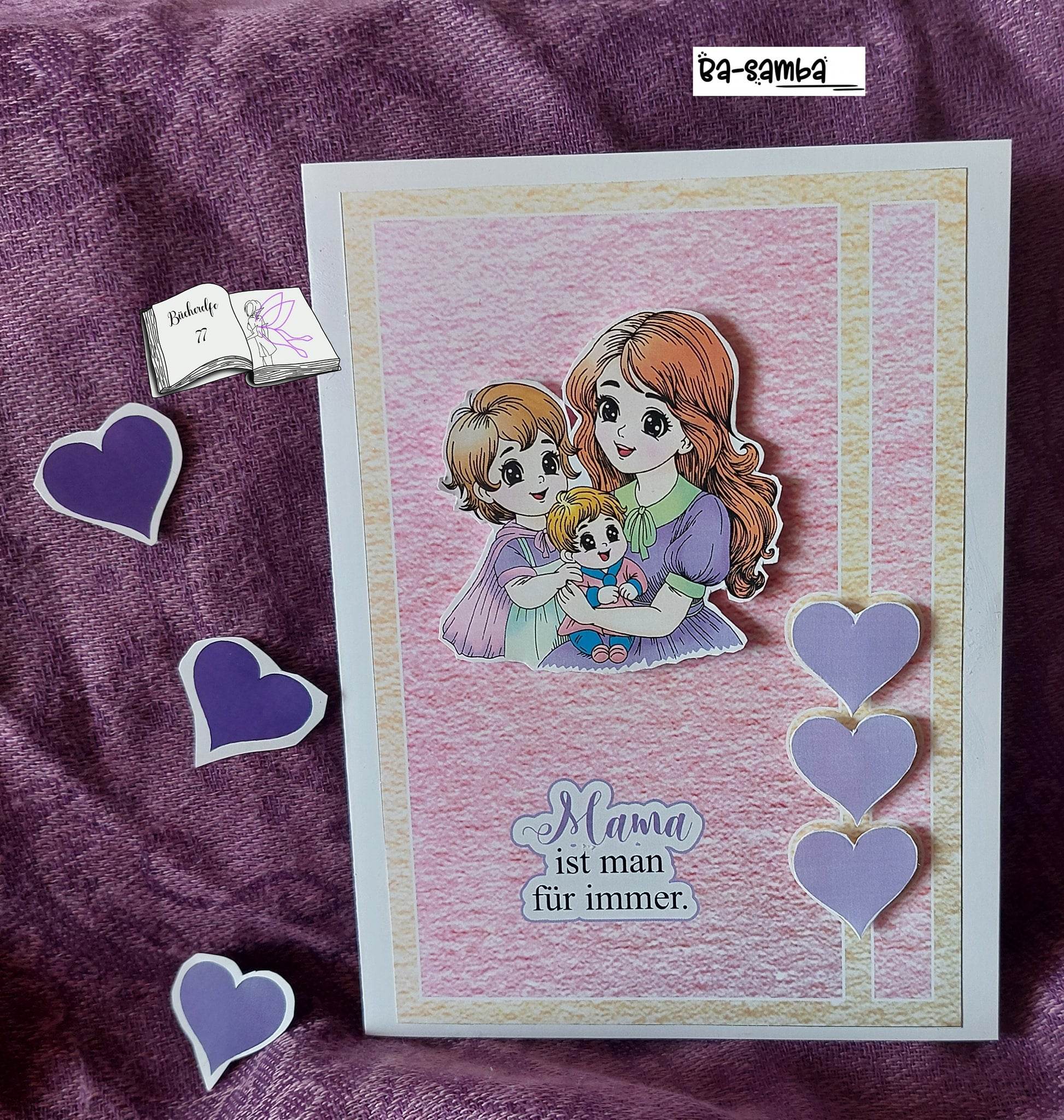 Digiset Mama ist die Beste, Plotterdatei, Sublimation, Digistamp, Digipaper - Sewando