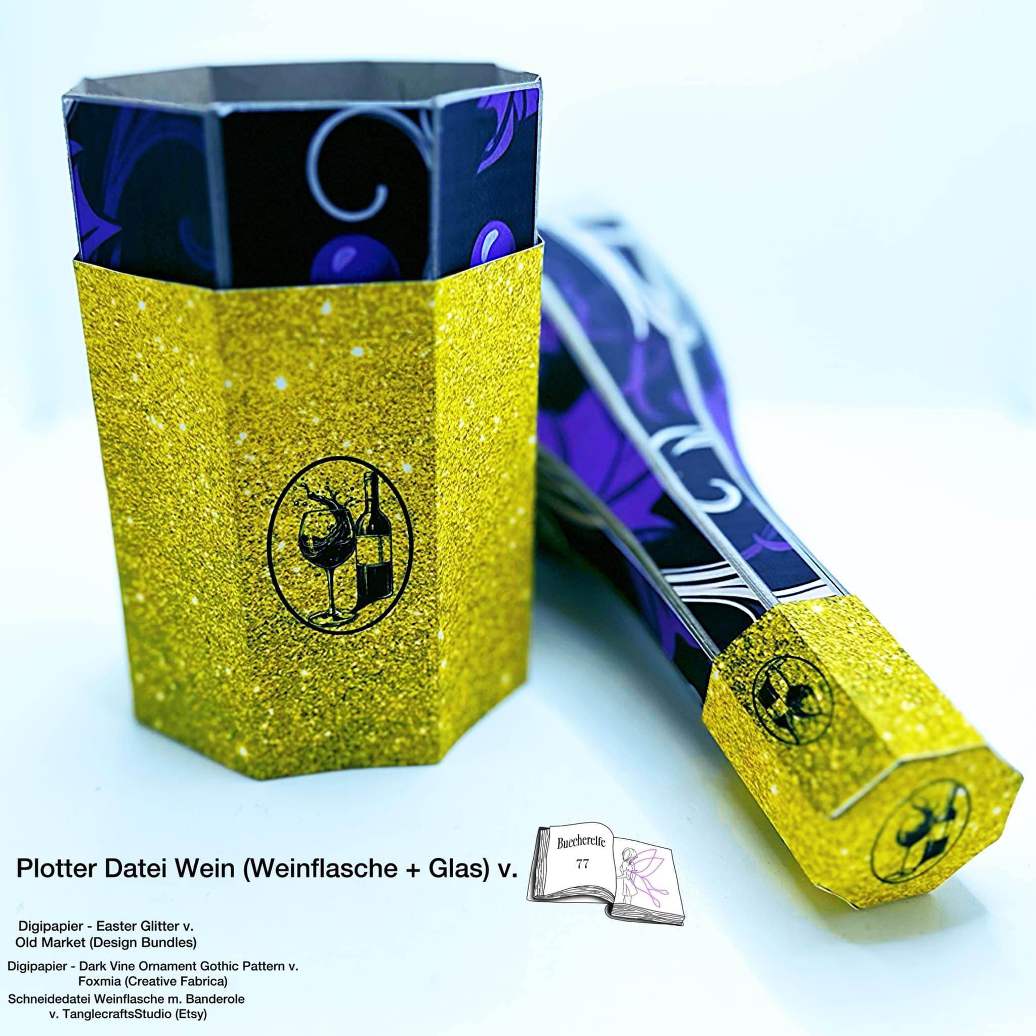 Plotterdatei Wein Sublimation, Drucken, Digistamp, - Sewando