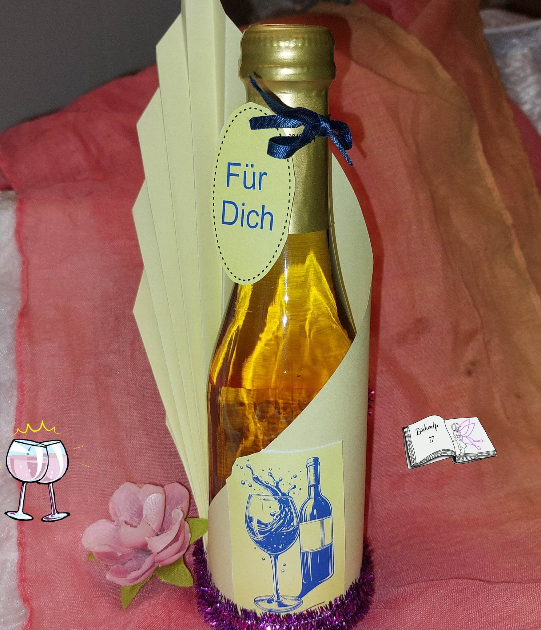 Plotterdatei Wein Sublimation, Drucken, Digistamp, - Sewando