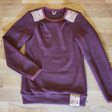 "Miss Mini" Kinderpullover-Schnittmuster mit&ohne Rüschen Gr. 98-140