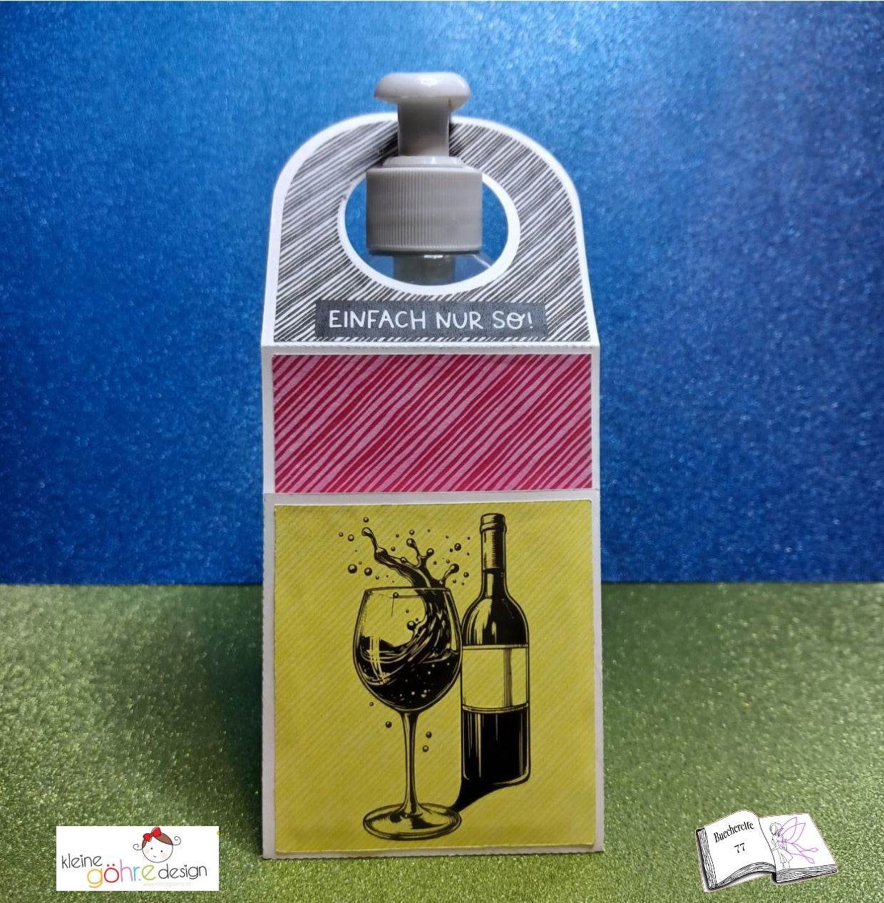 Plotterdatei Wein Sublimation, Drucken, Digistamp, - Sewando