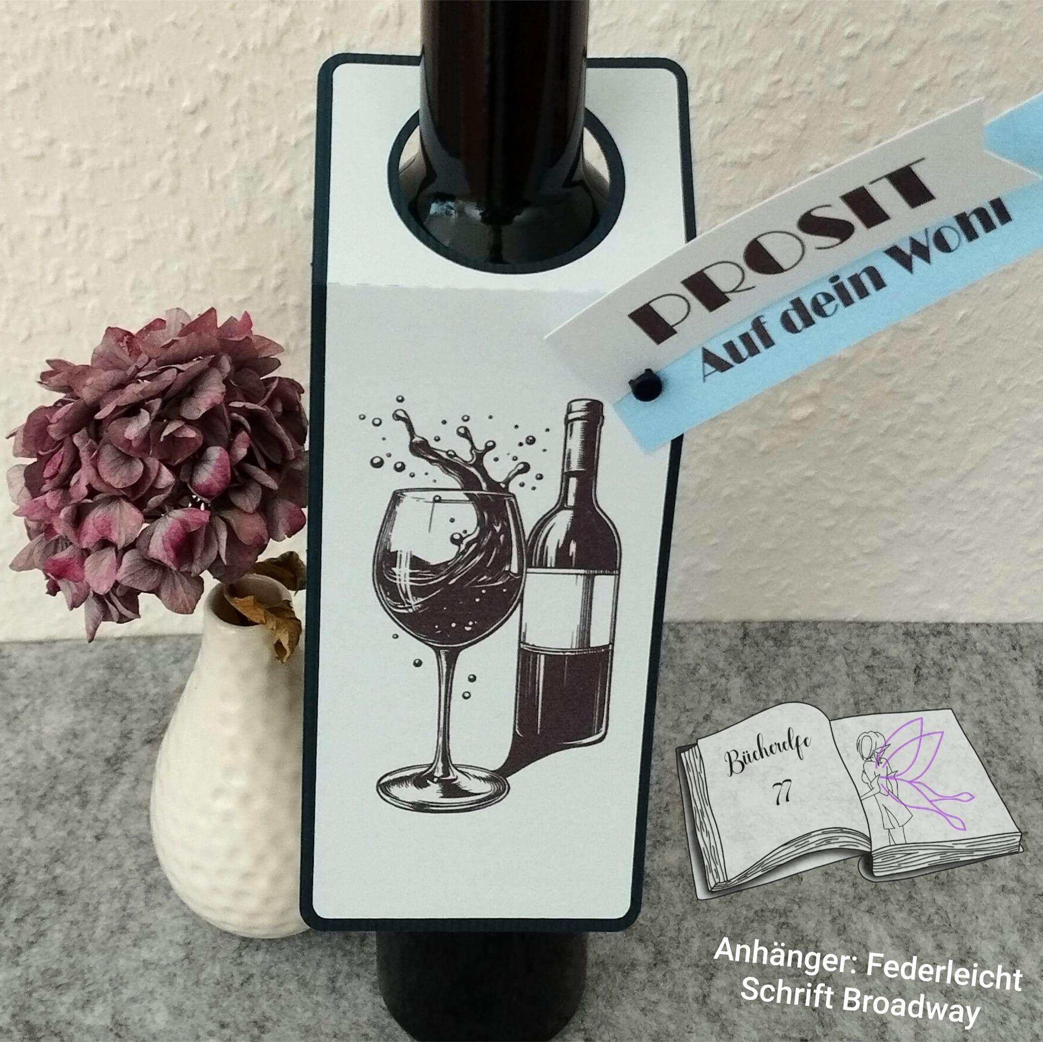 Plotterdatei Wein Sublimation, Drucken, Digistamp, - Sewando