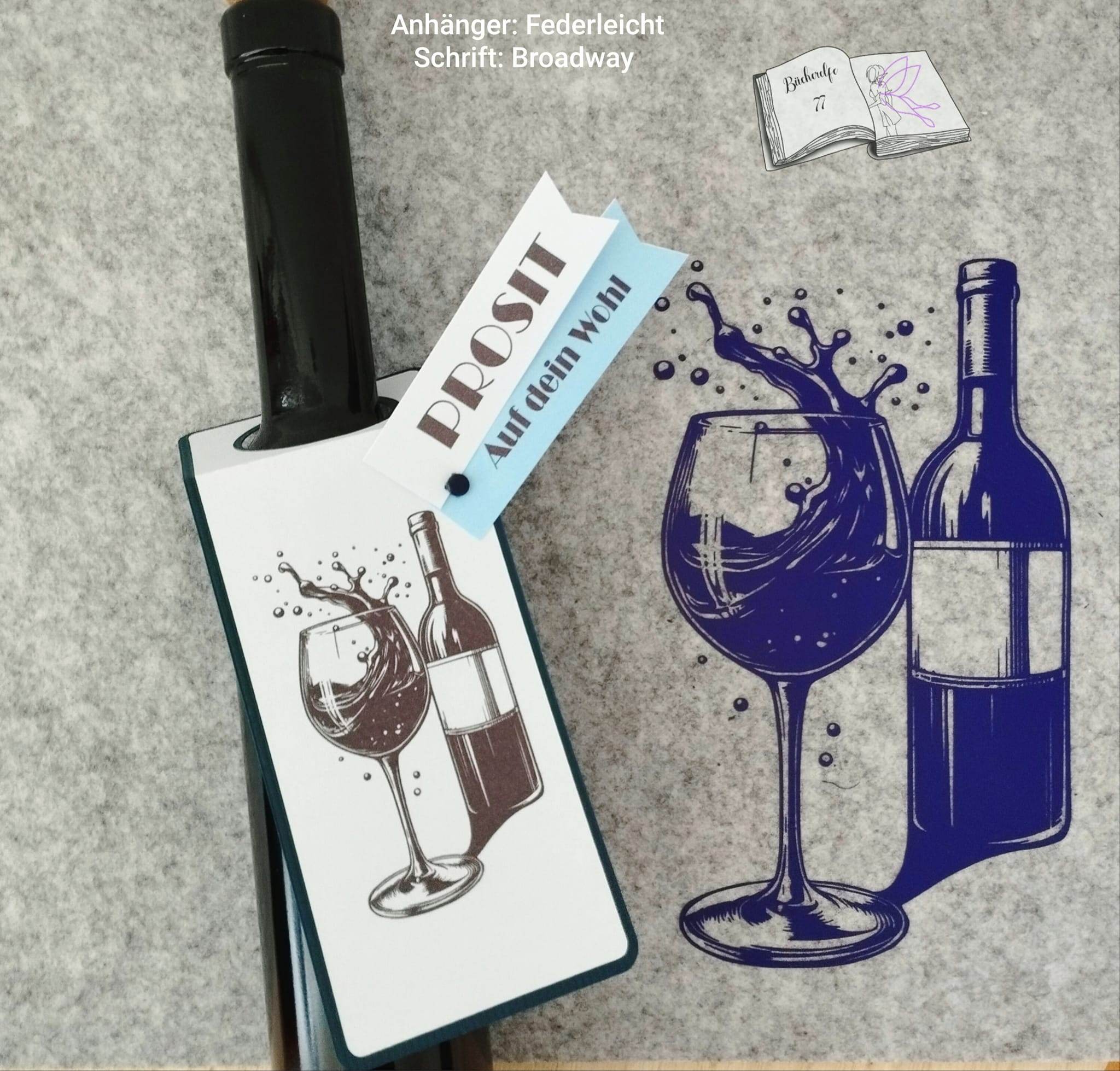 Plotterdatei Wein Sublimation, Drucken, Digistamp, - Sewando