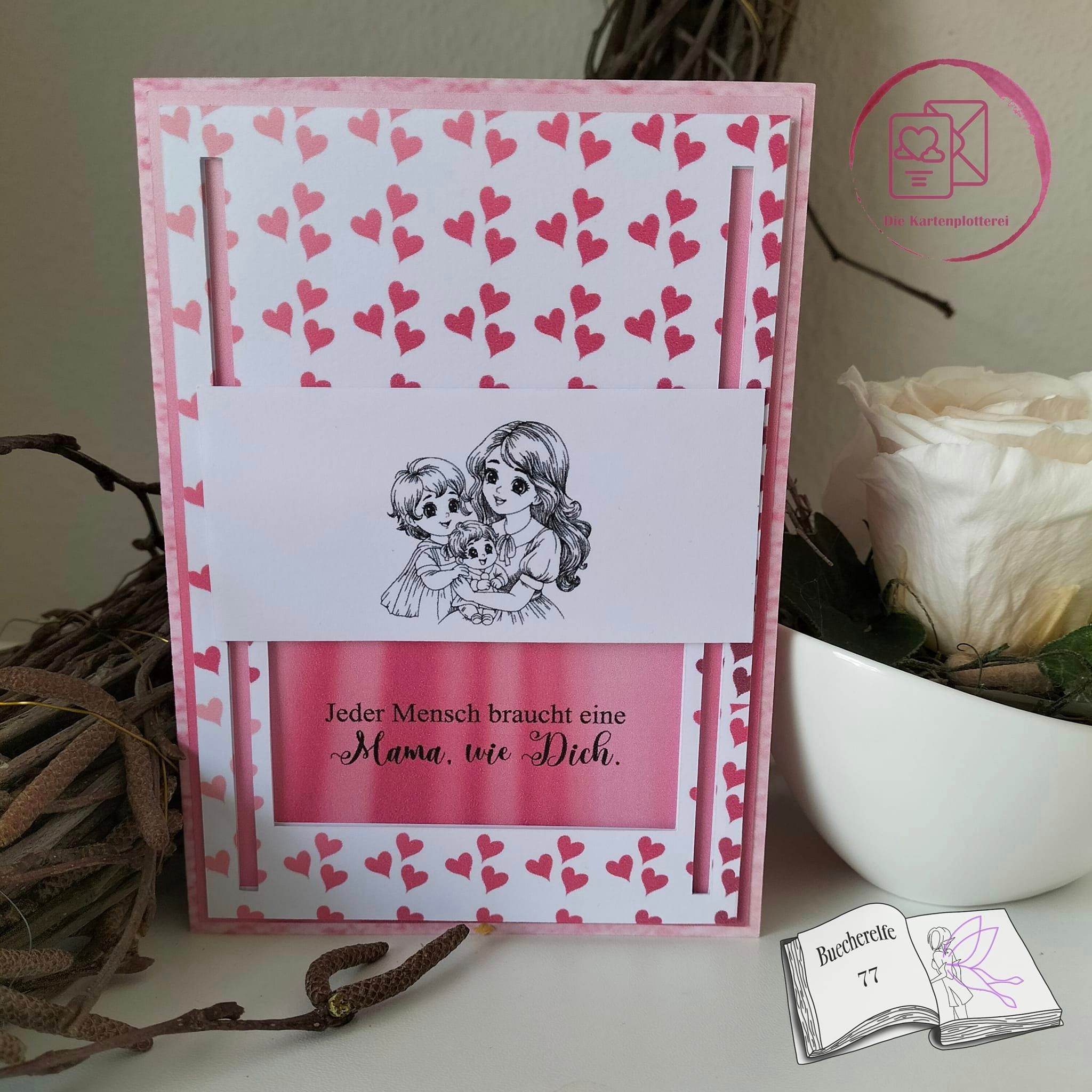 Digiset Mama ist die Beste, Plotterdatei, Sublimation, Digistamp, Digipaper - Sewando