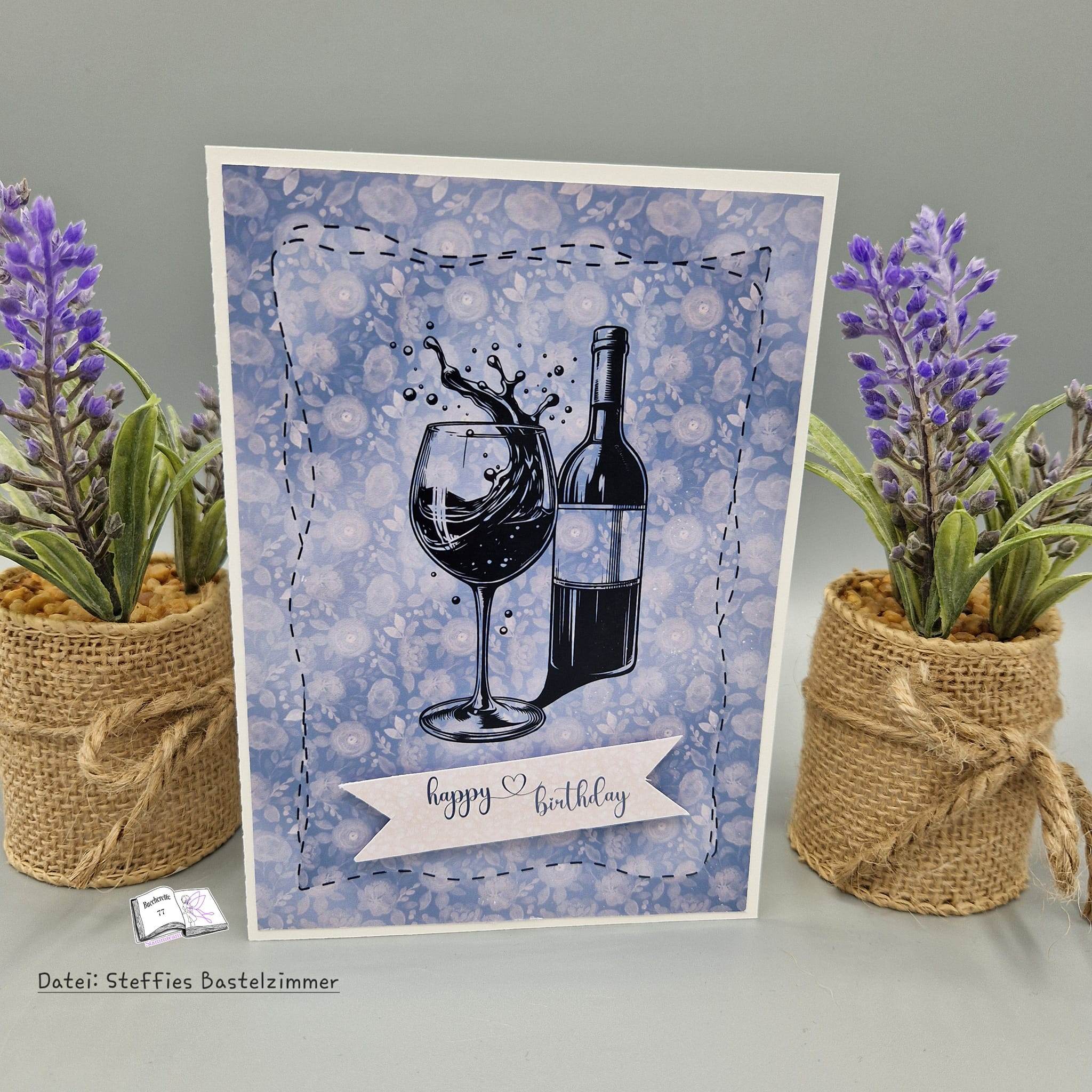 Plotterdatei Wein Sublimation, Drucken, Digistamp, - Sewando