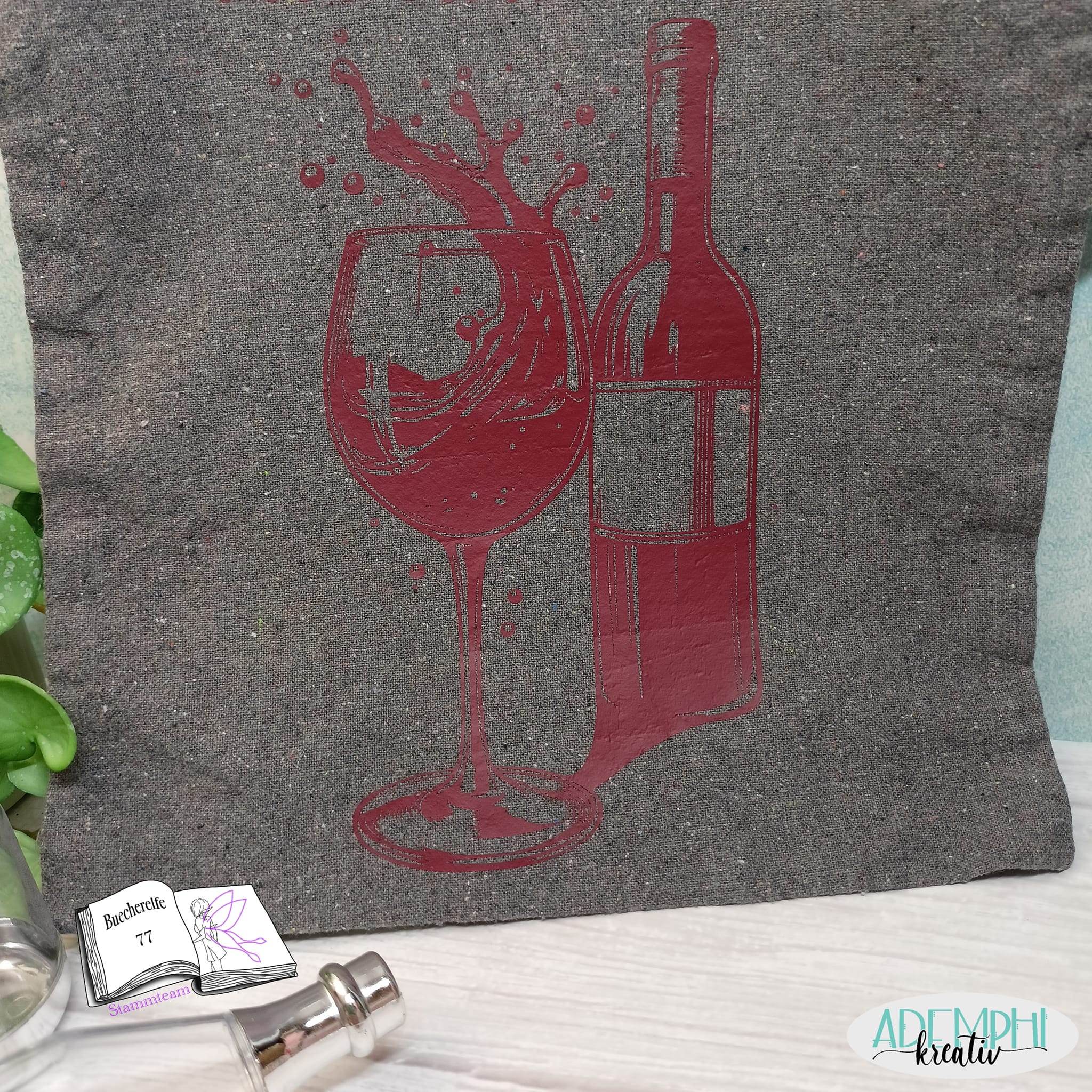 Plotterdatei Wein Sublimation, Drucken, Digistamp, - Sewando