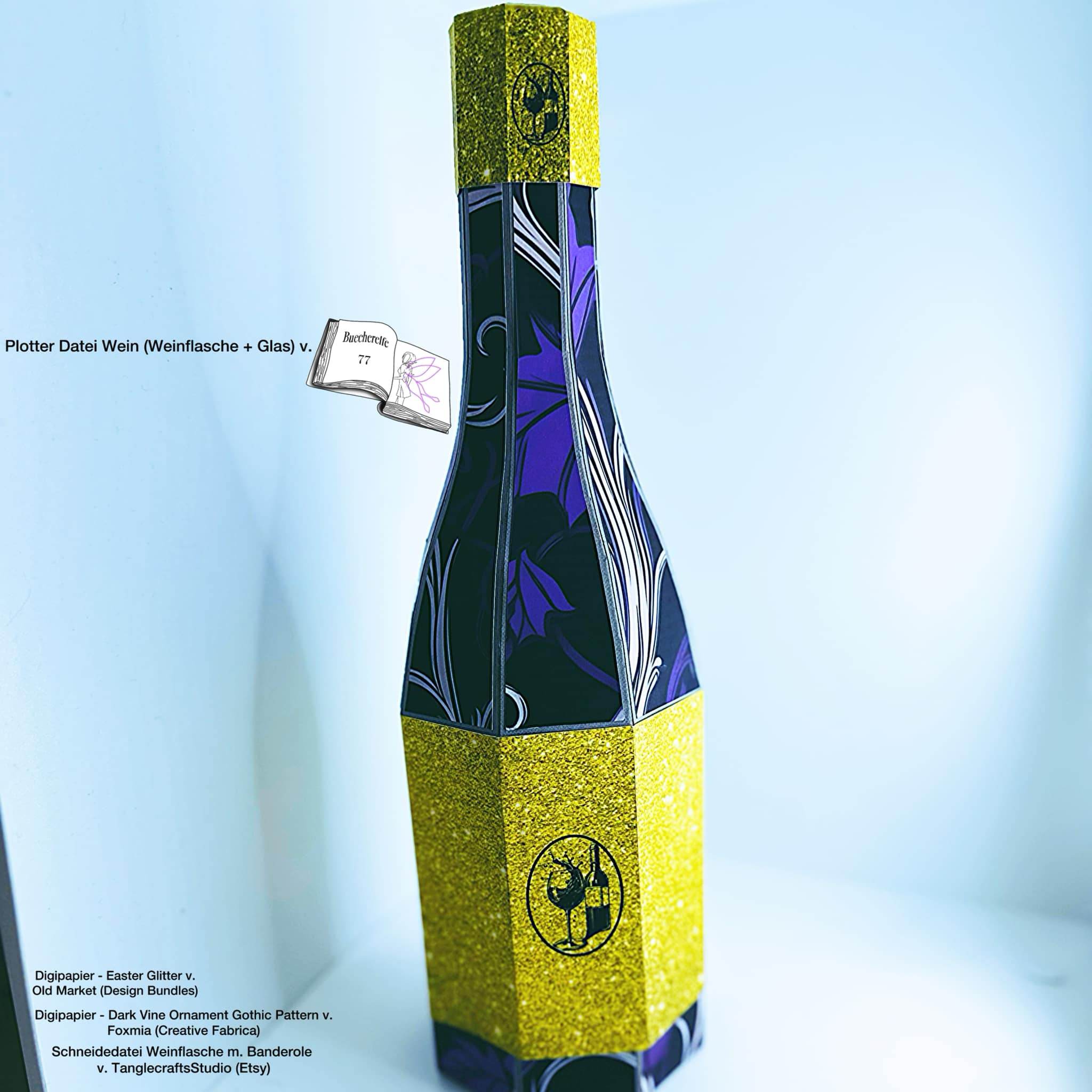 Plotterdatei Wein Sublimation, Drucken, Digistamp, - Sewando