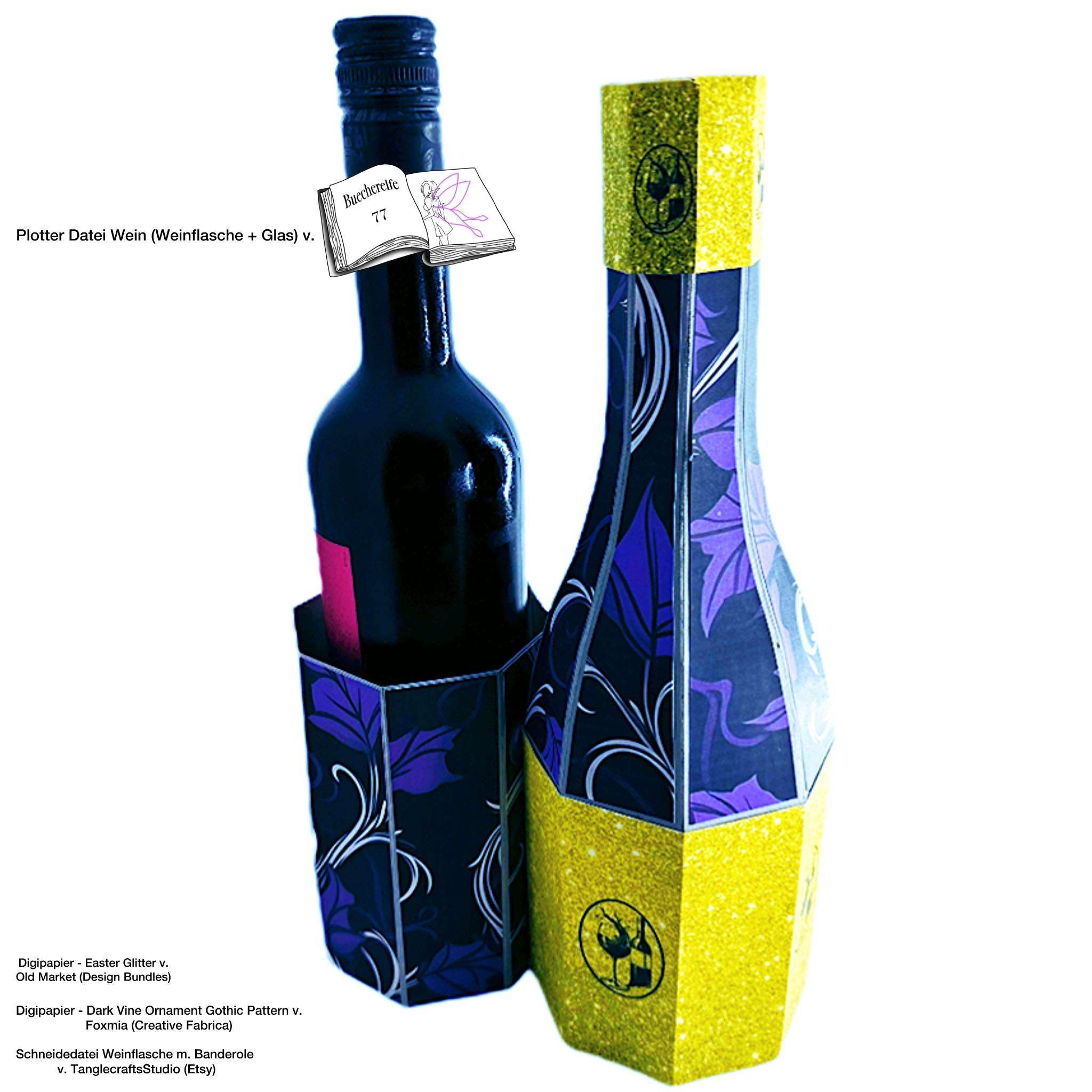 Plotterdatei Wein Sublimation, Drucken, Digistamp, - Sewando