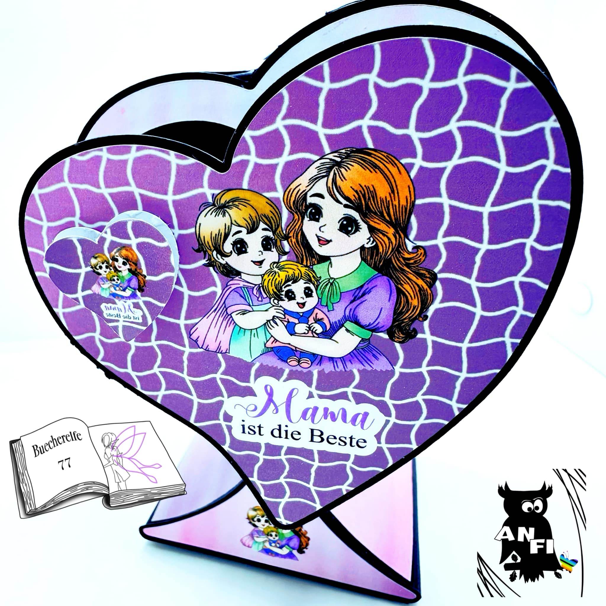 Digiset Mama ist die Beste, Plotterdatei, Sublimation, Digistamp, Digipaper - Sewando
