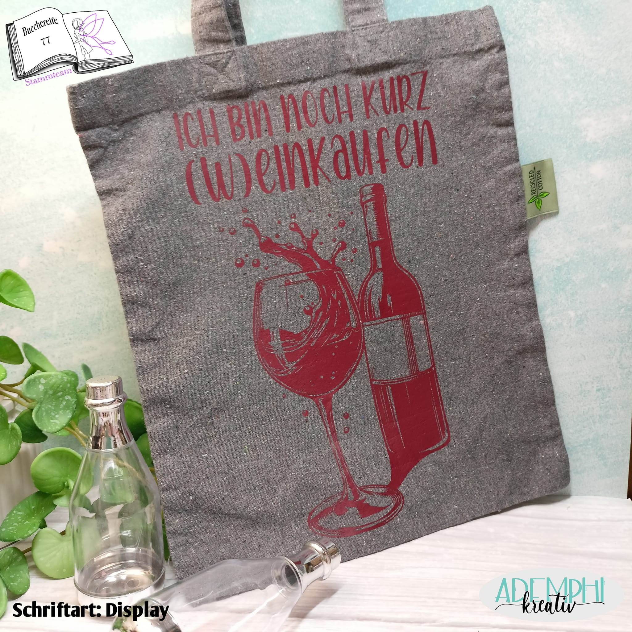 Plotterdatei Wein Sublimation, Drucken, Digistamp, - Sewando