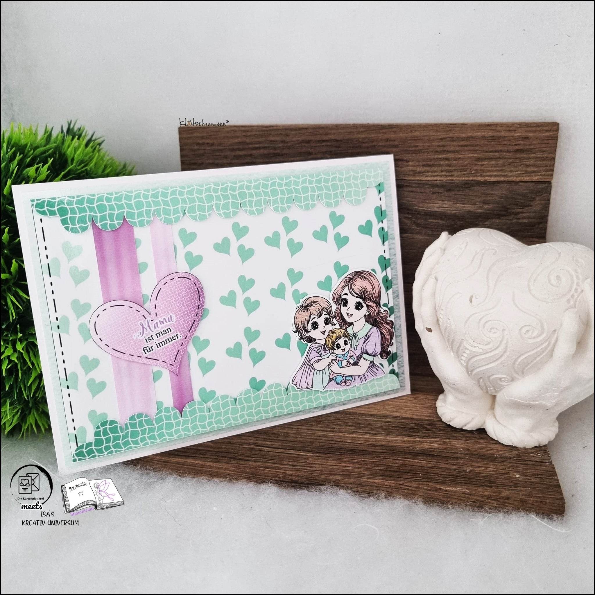 Digiset Mama ist die Beste, Plotterdatei, Sublimation, Digistamp, Digipaper - Sewando