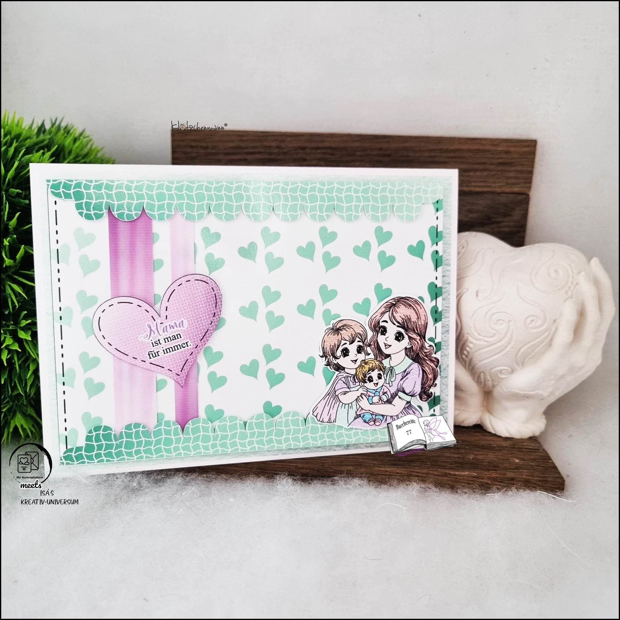 Digiset Mama ist die Beste, Plotterdatei, Sublimation, Digistamp, Digipaper - Sewando