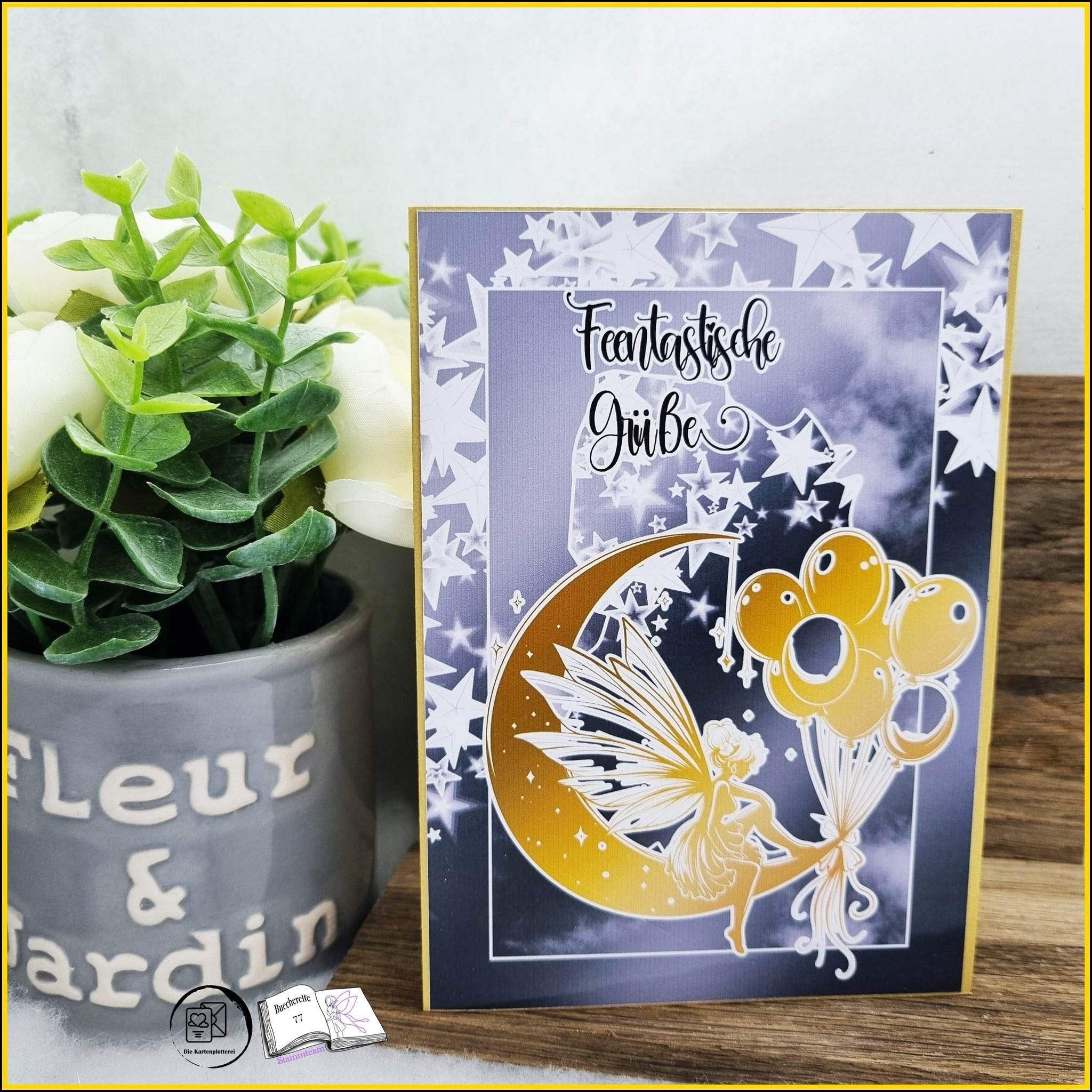 Digiset und Plott Fee Luna, Plotterdatei, Sublimation, Digistamp, Digipaper - Sewando