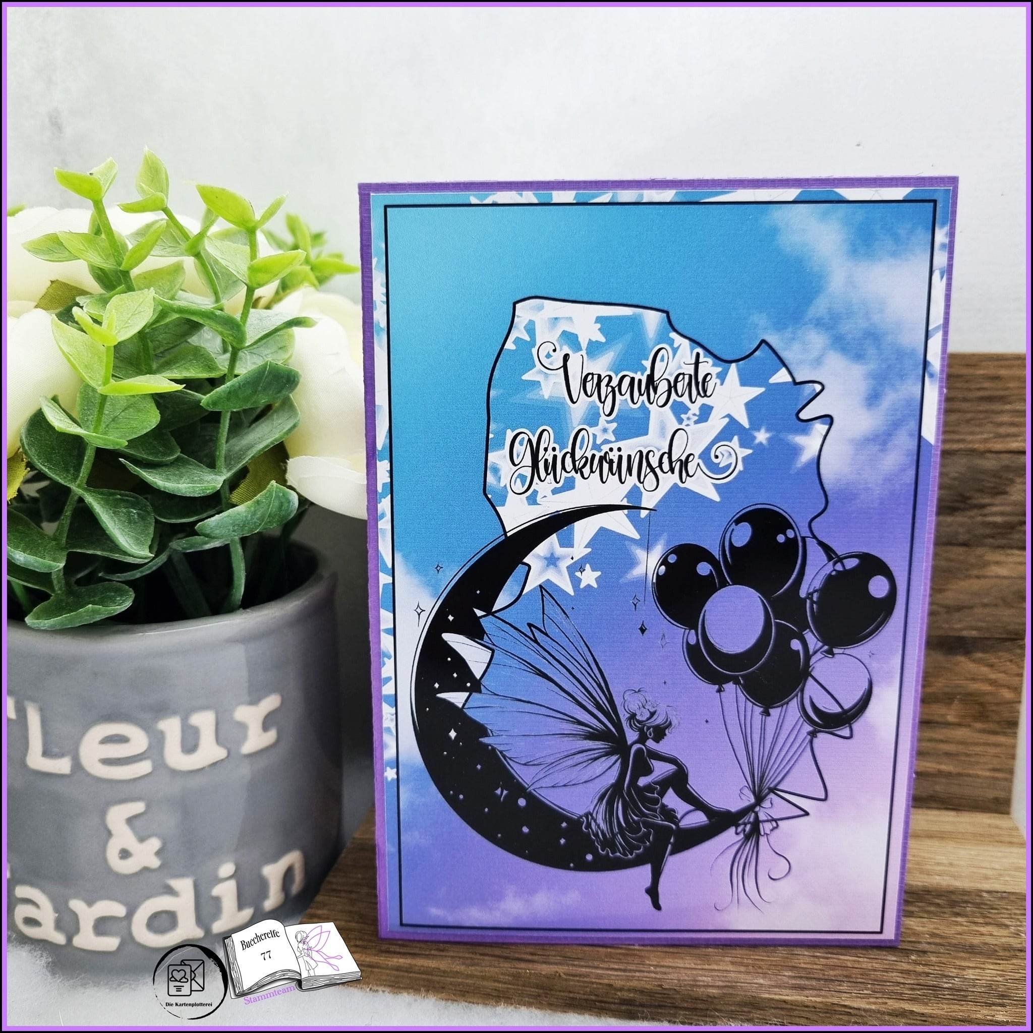 Digiset und Plott Fee Luna, Plotterdatei, Sublimation, Digistamp, Digipaper - Sewando