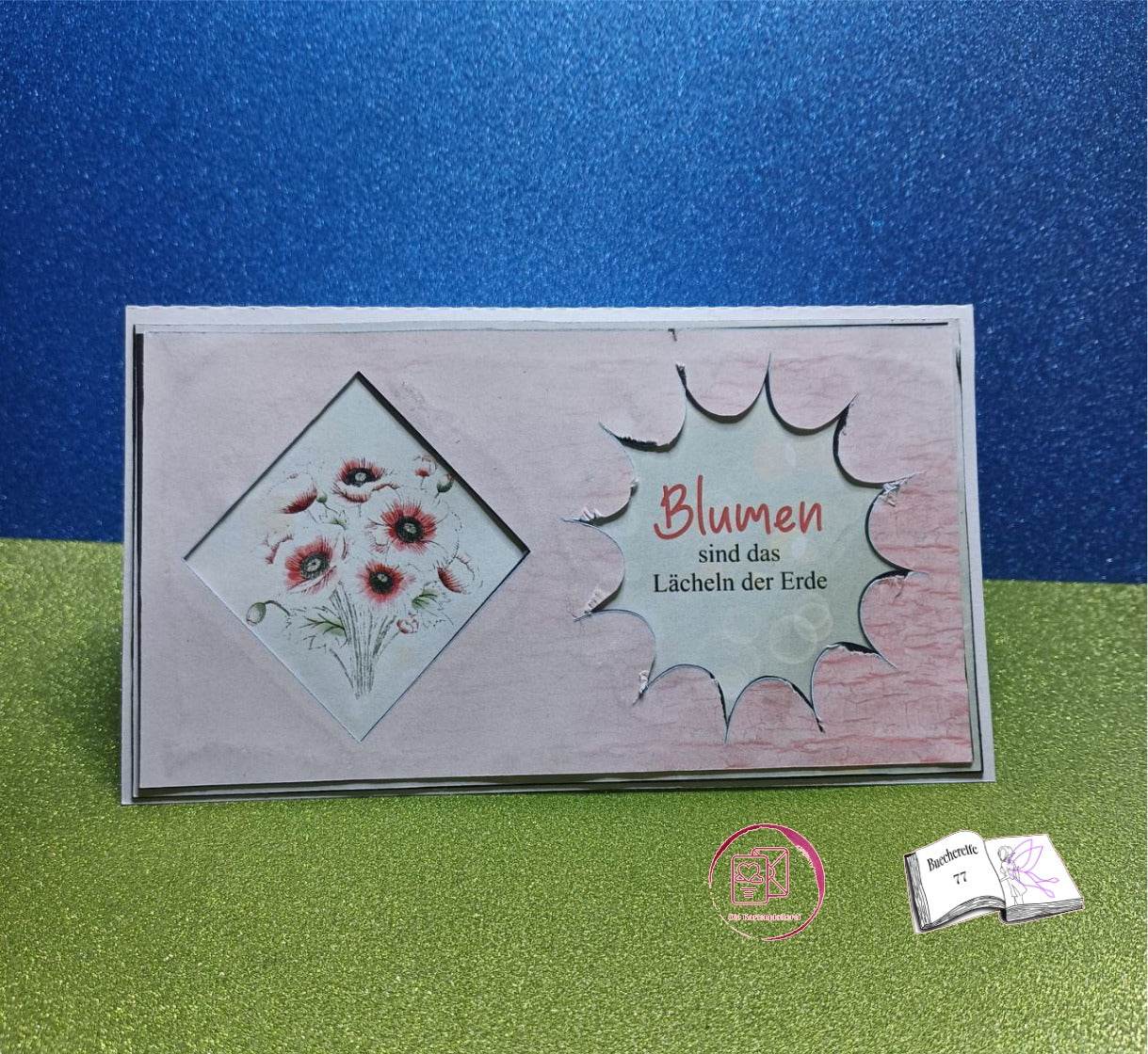 Digiset Mohnblumenstrauß, Plotterdatei, Sublimation, Digistamp, Digipaper - Sewando