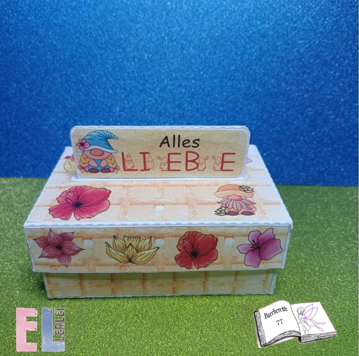 Digiset Blumenwichtel Plotterdatei, Sublimation, Digistamp, Digipaper - Sewando