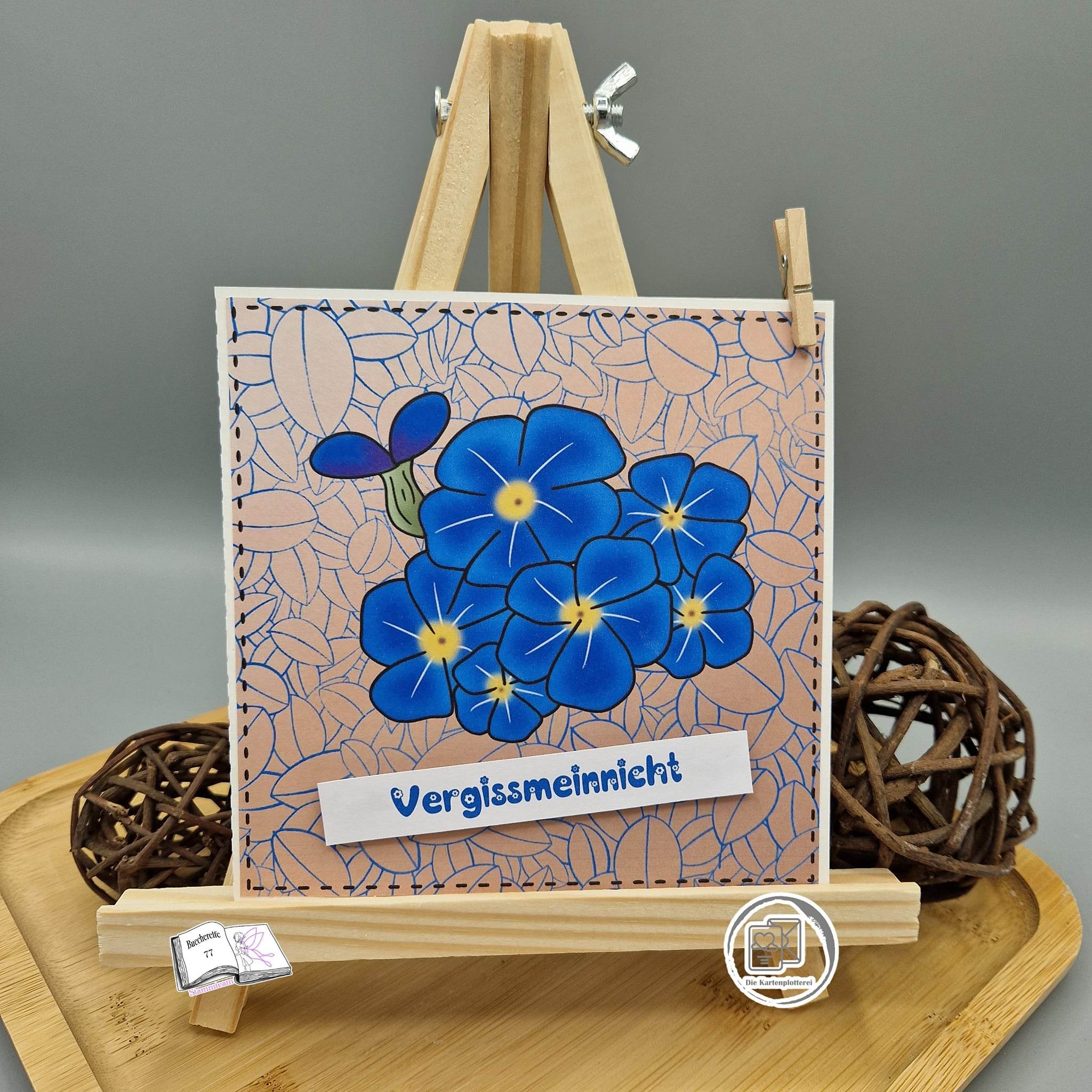 Digiset Vergissmeinnicht Plotten, Sublimation, Drucken, Digistamp, Digipaper ! - Sewando