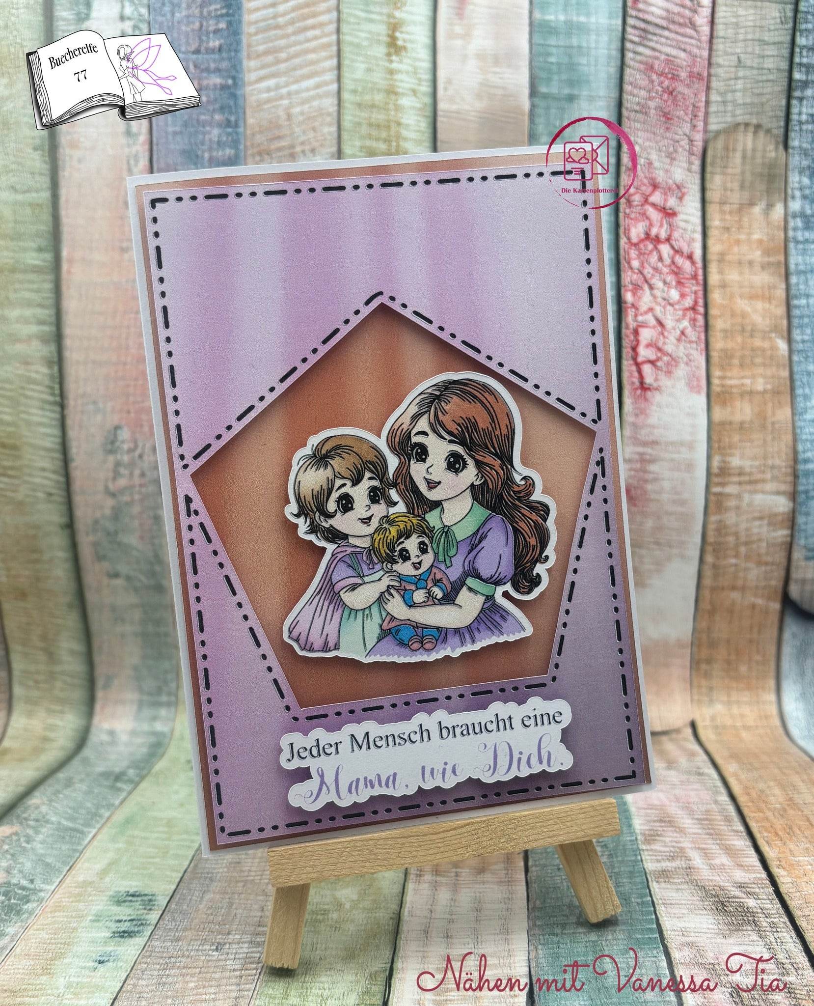 Digiset Mama ist die Beste, Plotterdatei, Sublimation, Digistamp, Digipaper - Sewando