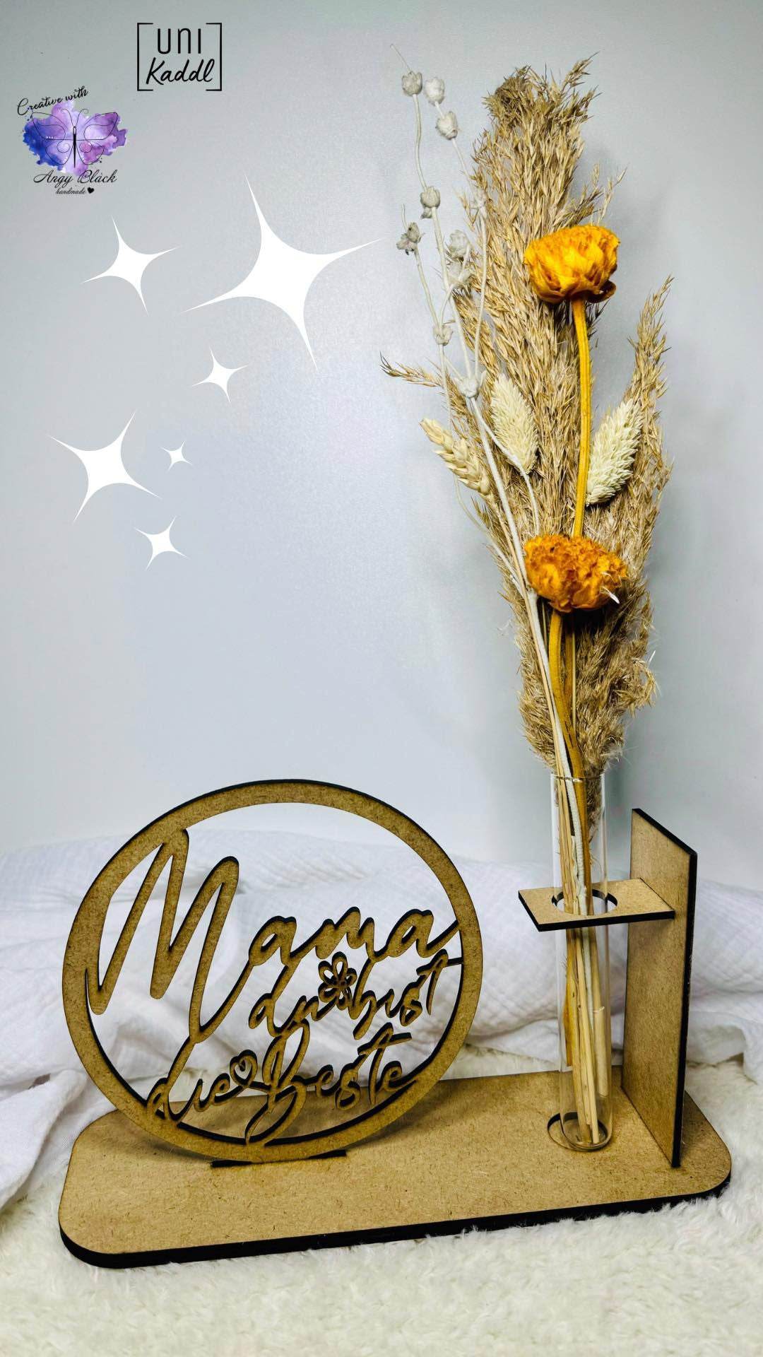 Laser und Plotterdatei zum Muttertag, SVG und PNG - Sewando