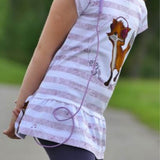 Schnittmuster Volantshirt Malili Beamerversion Gr. 74 bis 152 - Sewando