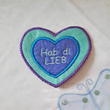 5x Stickdatei Dekorahmen Herz - Sewando