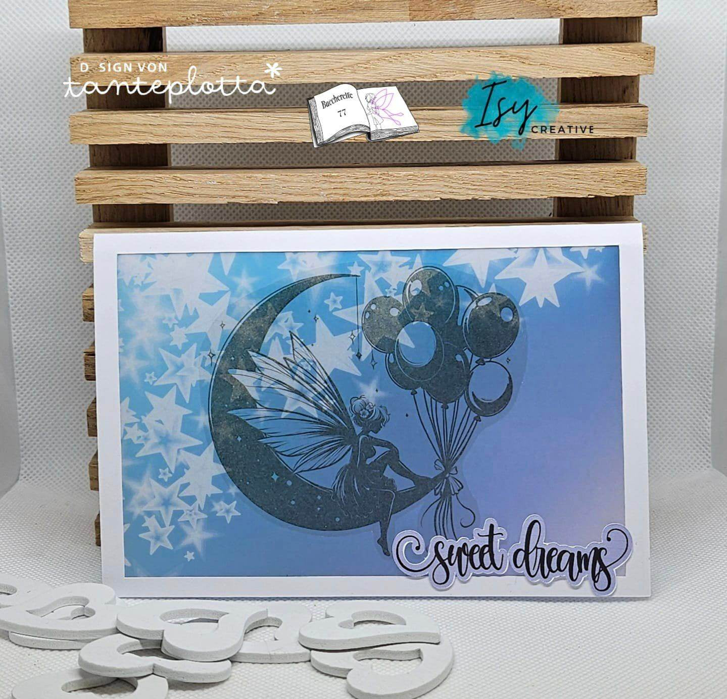 Digiset und Plott Fee Luna, Plotterdatei, Sublimation, Digistamp, Digipaper - Sewando