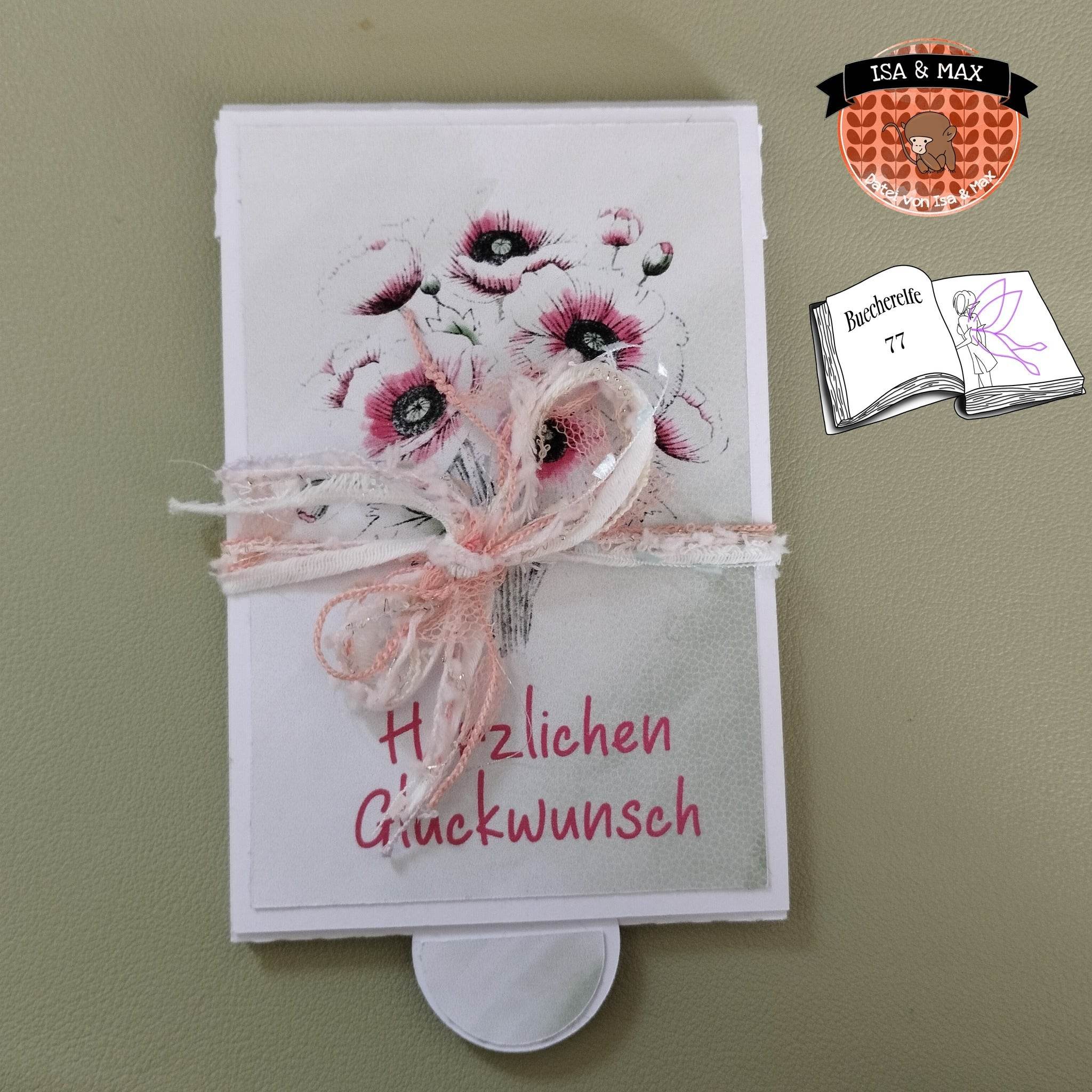Digiset Mohnblumenstrauß, Plotterdatei, Sublimation, Digistamp, Digipaper - Sewando
