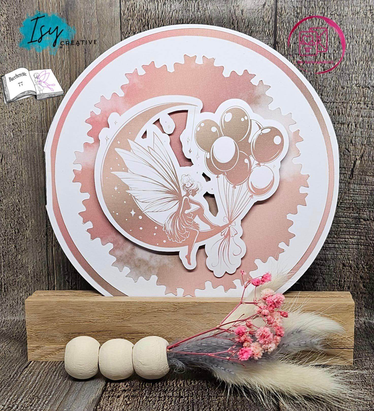 Digiset und Plott Fee Luna, Plotterdatei, Sublimation, Digistamp, Digipaper - Sewando
