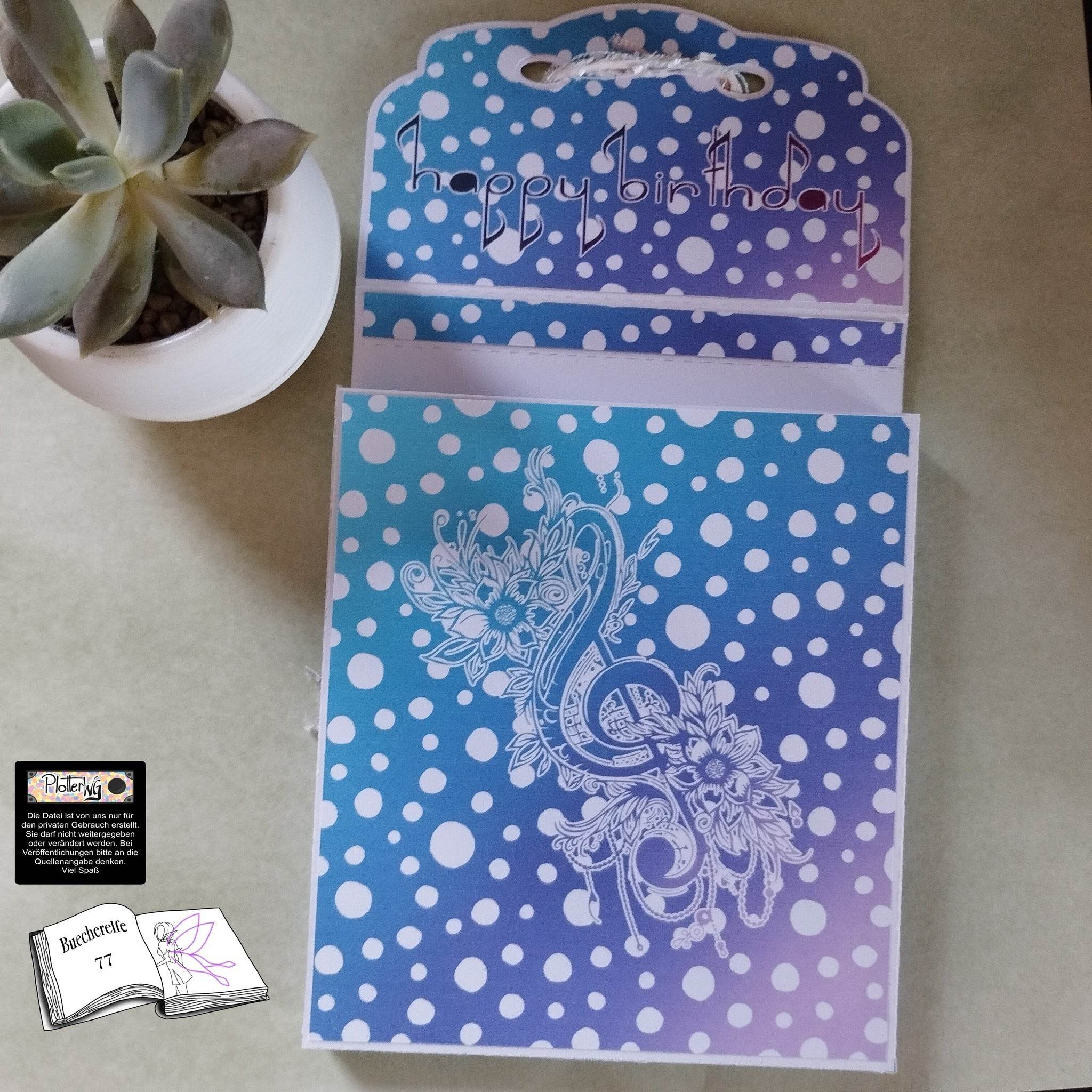 Digiset Blumen Notenschlüssel, Digistamp, Digipaper, Sublimation, Druck - Sewando