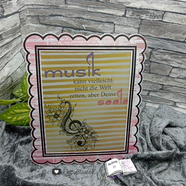 Digiset Blumen Notenschlüssel, Digistamp, Digipaper, Sublimation, Druck - Sewando
