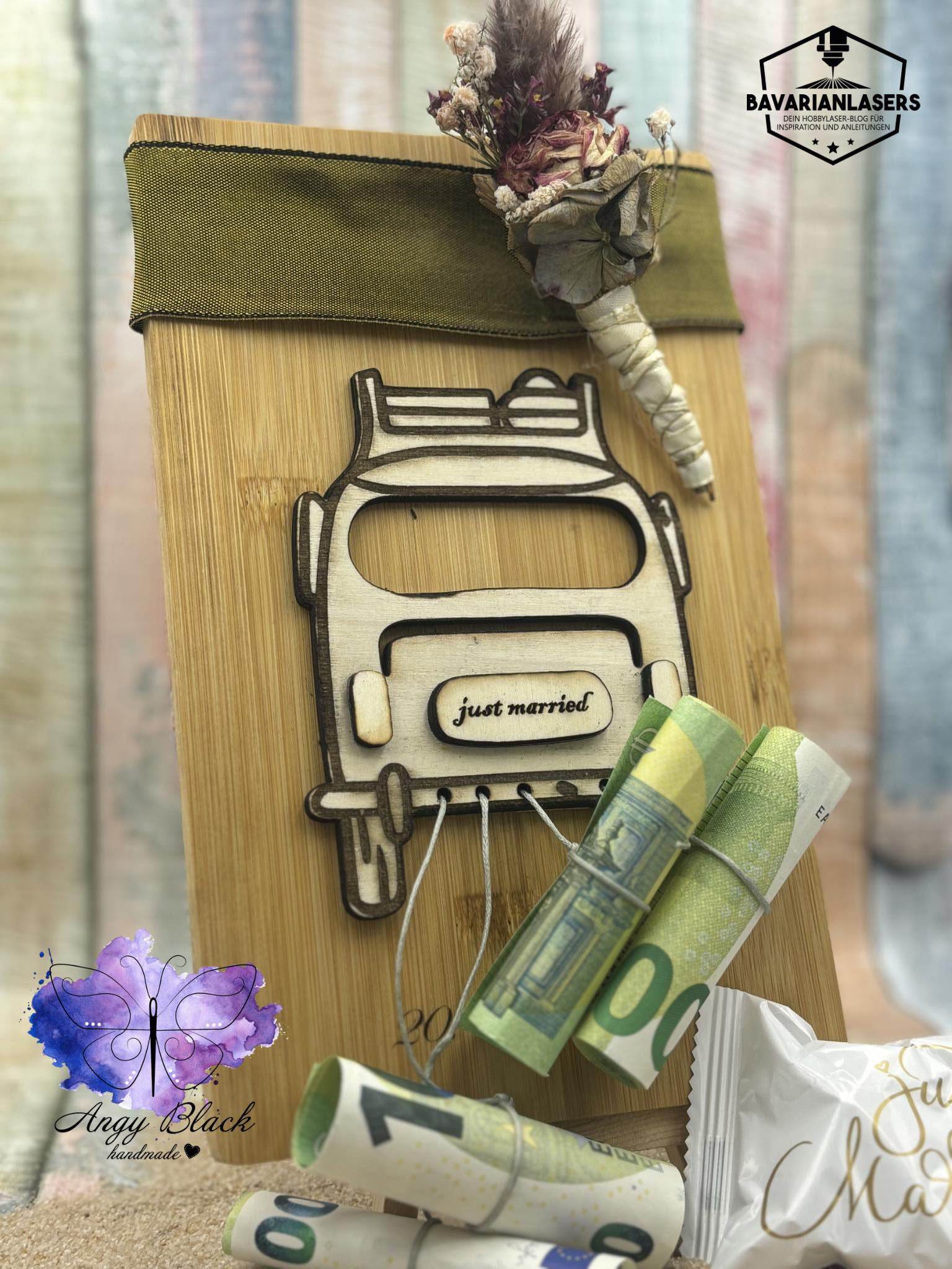 Laserdatei Hochzeitsauto - Sewando