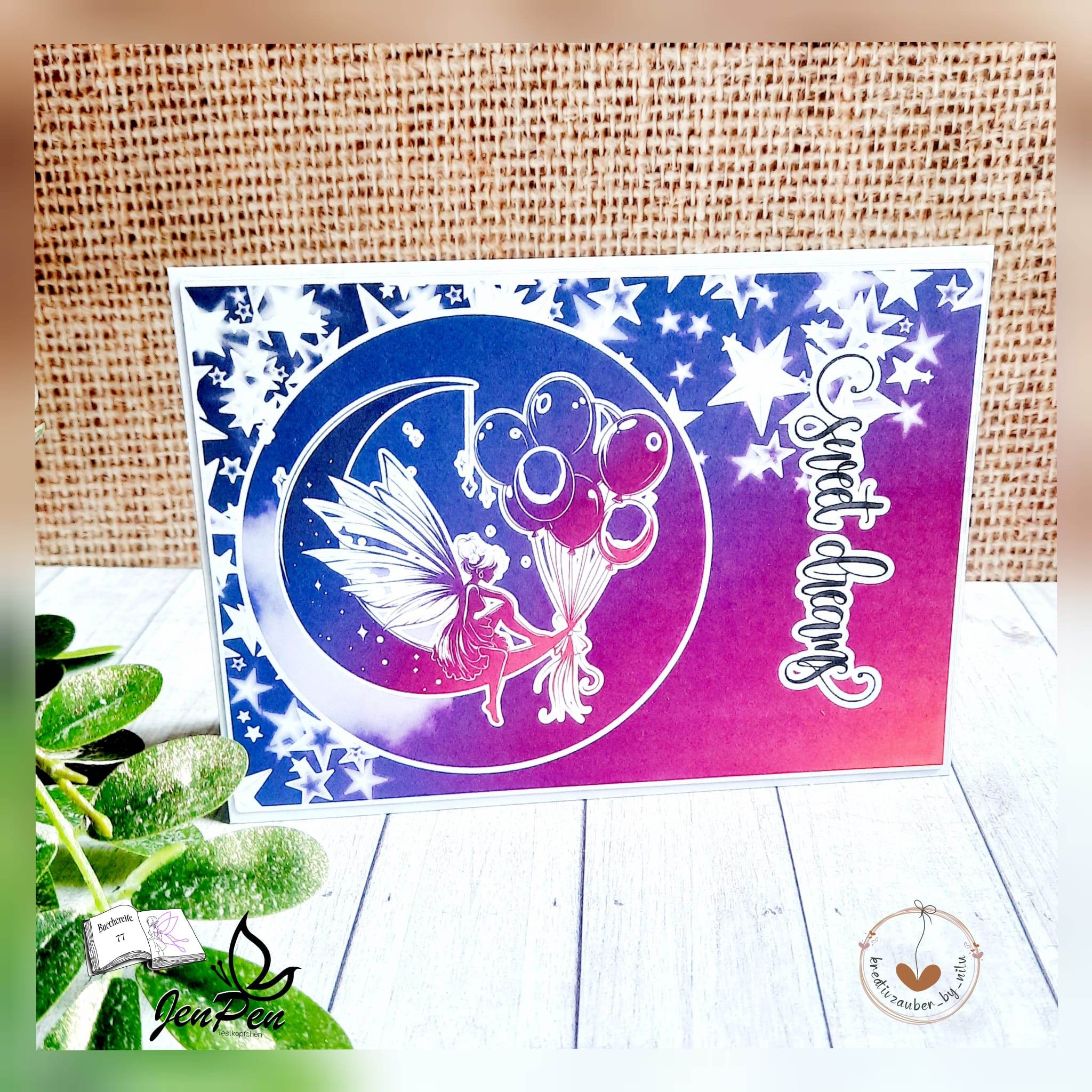 Digiset und Plott Fee Luna, Plotterdatei, Sublimation, Digistamp, Digipaper - Sewando