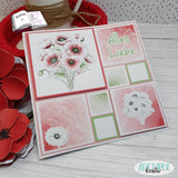 Digiset Mohnblumenstrauß, Plotterdatei, Sublimation, Digistamp, Digipaper - Sewando