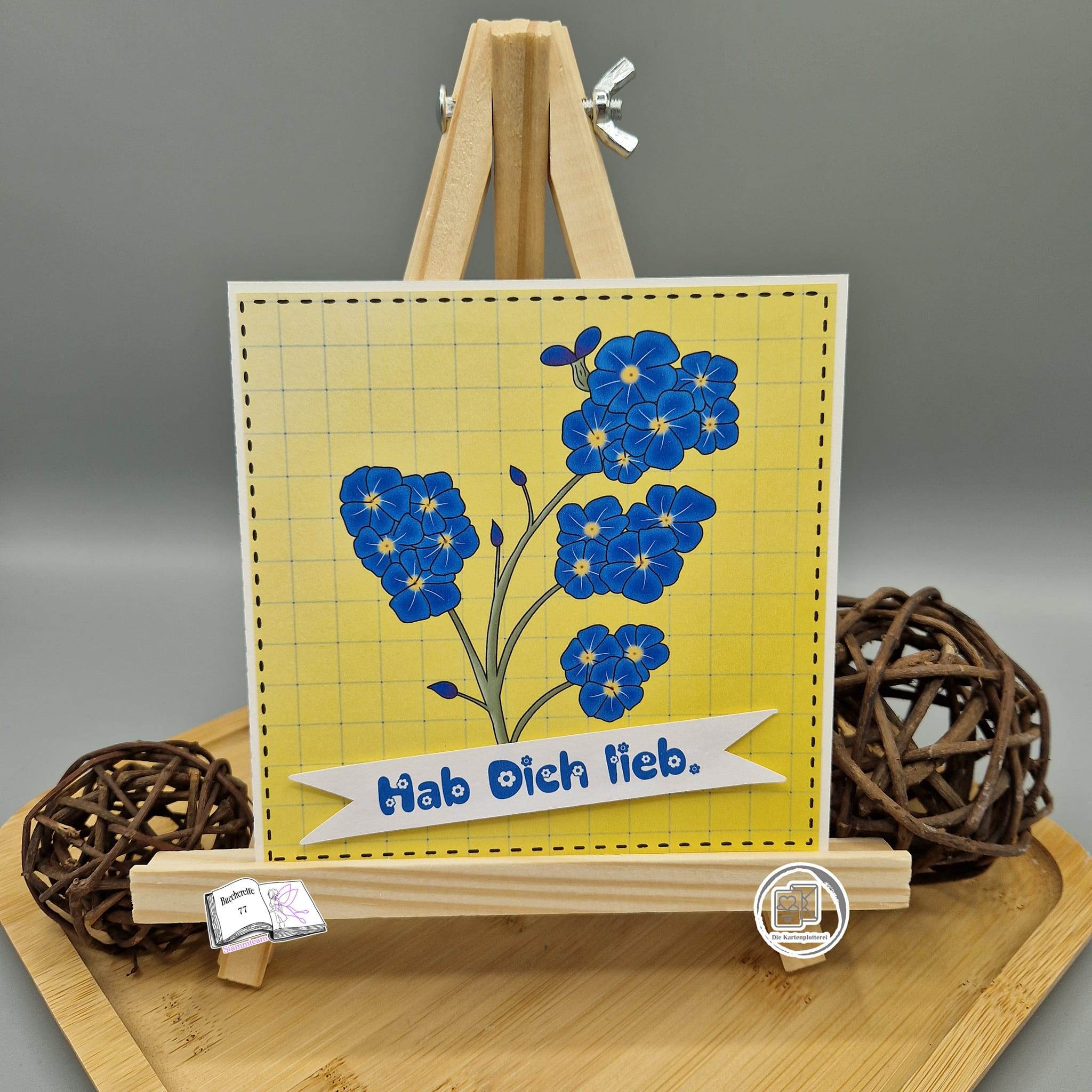 Digiset Vergissmeinnicht Plotten, Sublimation, Drucken, Digistamp, Digipaper ! - Sewando