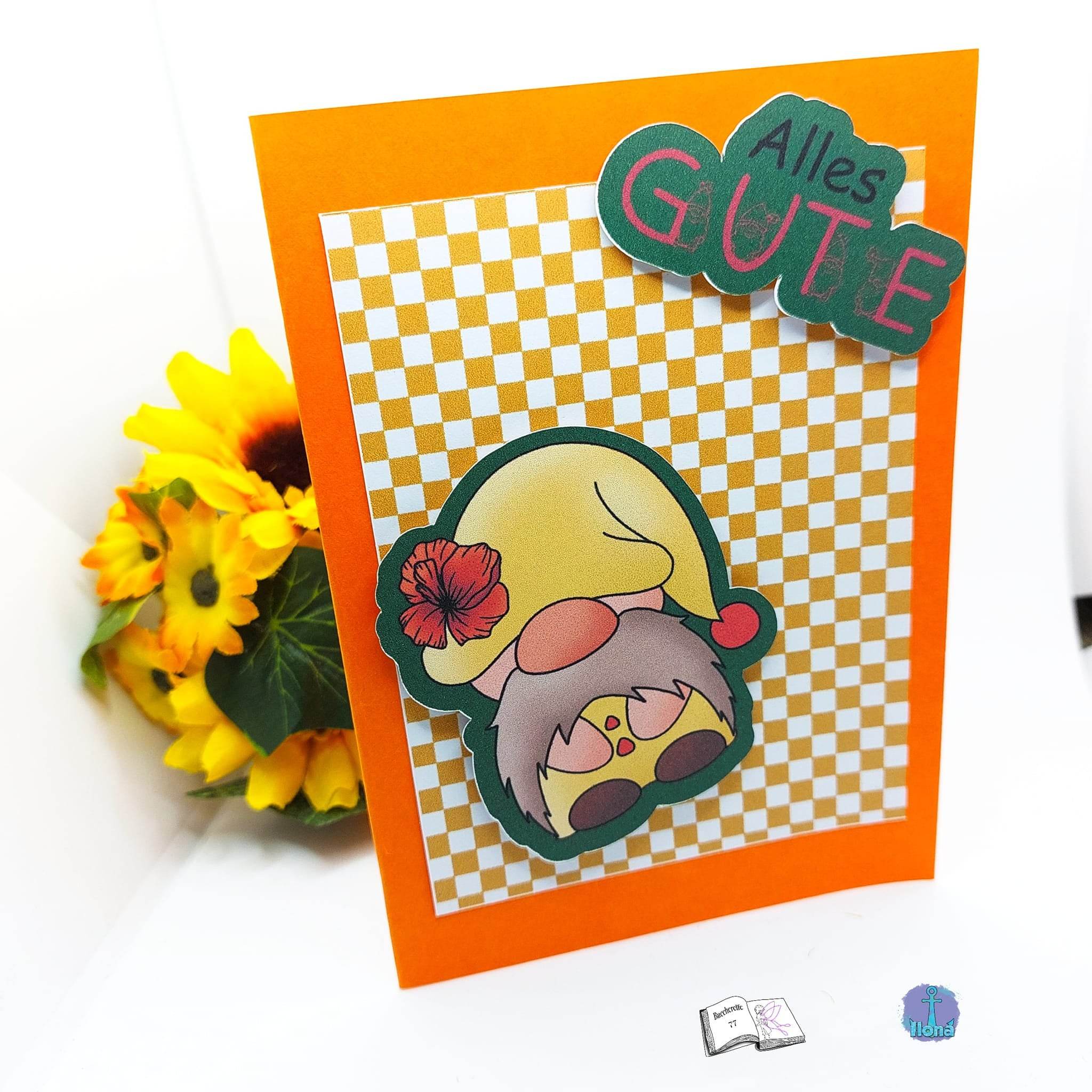 Digiset Blumenwichtel Plotterdatei, Sublimation, Digistamp, Digipaper - Sewando