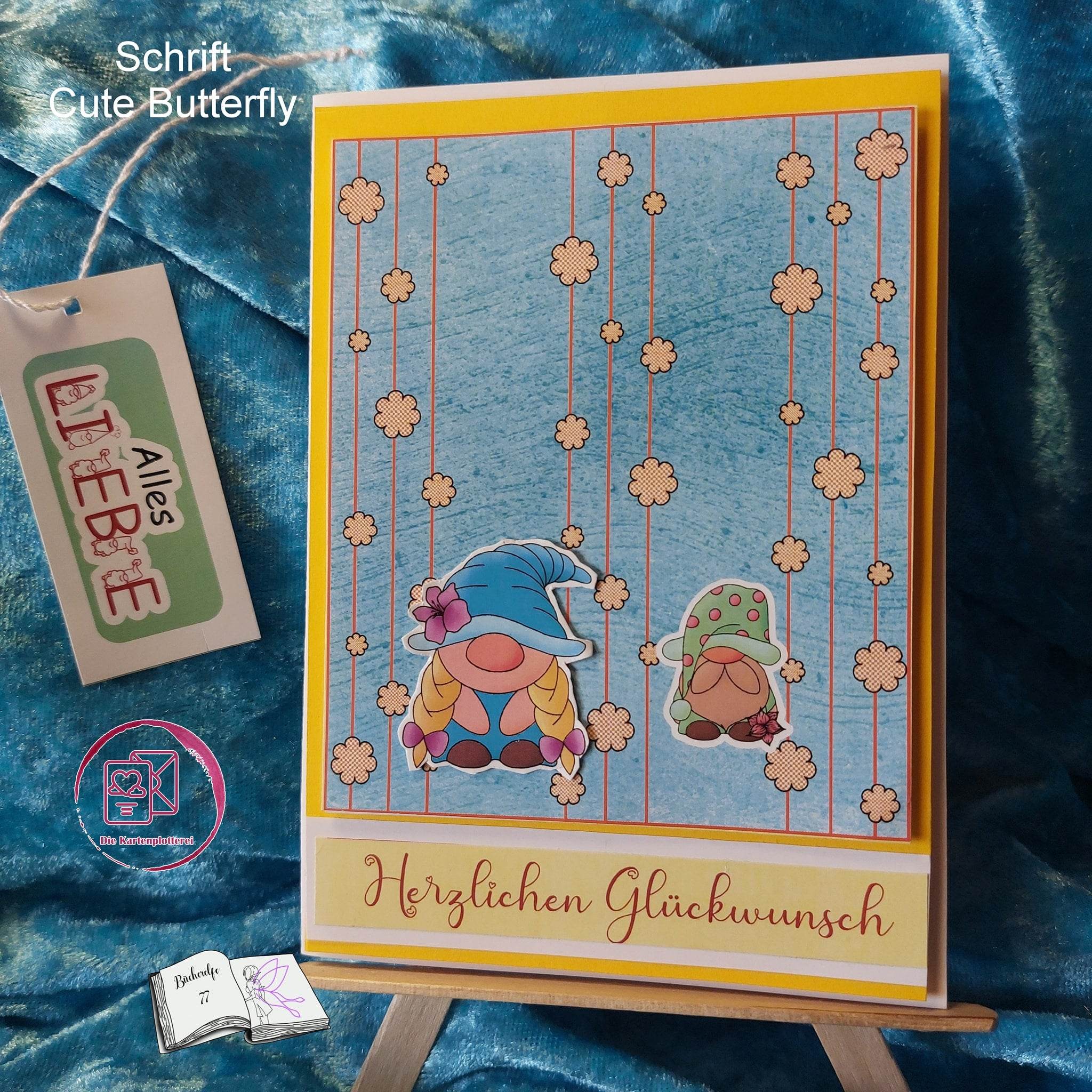Digiset Blumenwichtel Plotterdatei, Sublimation, Digistamp, Digipaper - Sewando